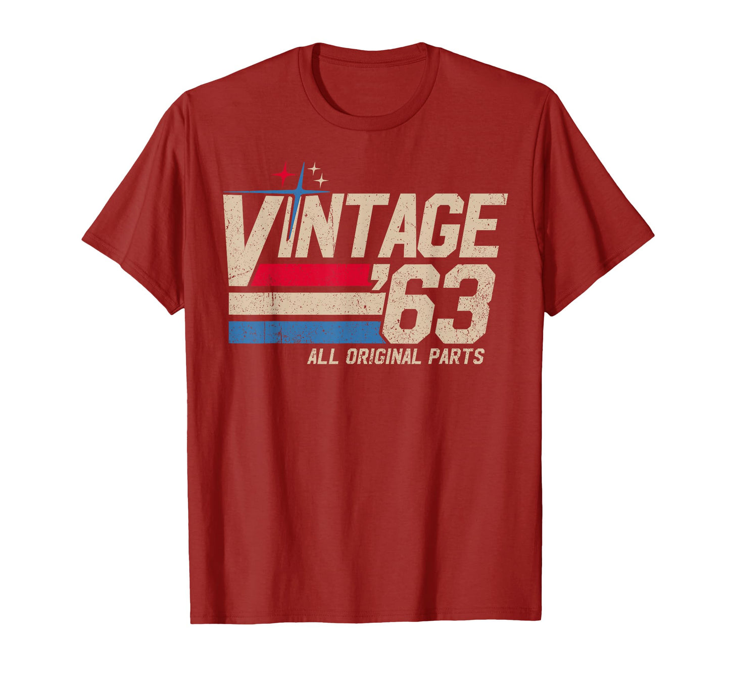 Vintage '63 Retro 62nd Birthday for Men Dad USA Since 1963 T-Shirt