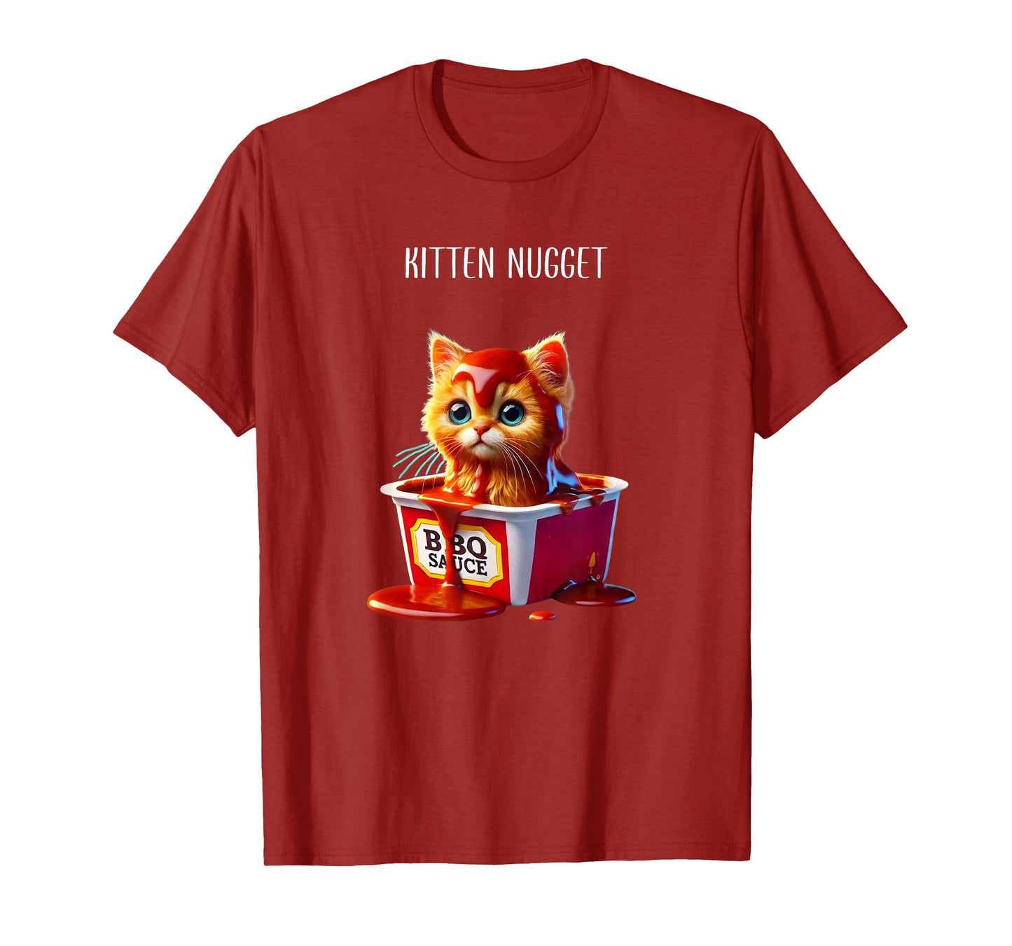 Kitten Nuggets Cat Lover Gift Food Pun Chicken Nuggets T-Shirt for Men Women Kids