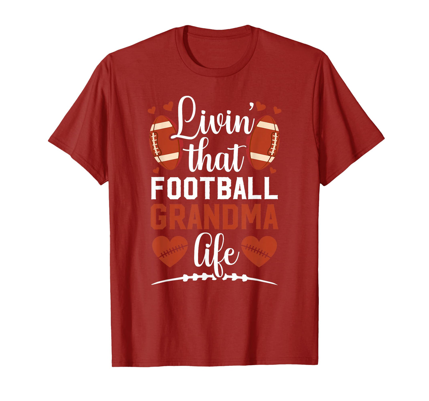 That Football Grandma Life Football Player Grandmother T-Shirt