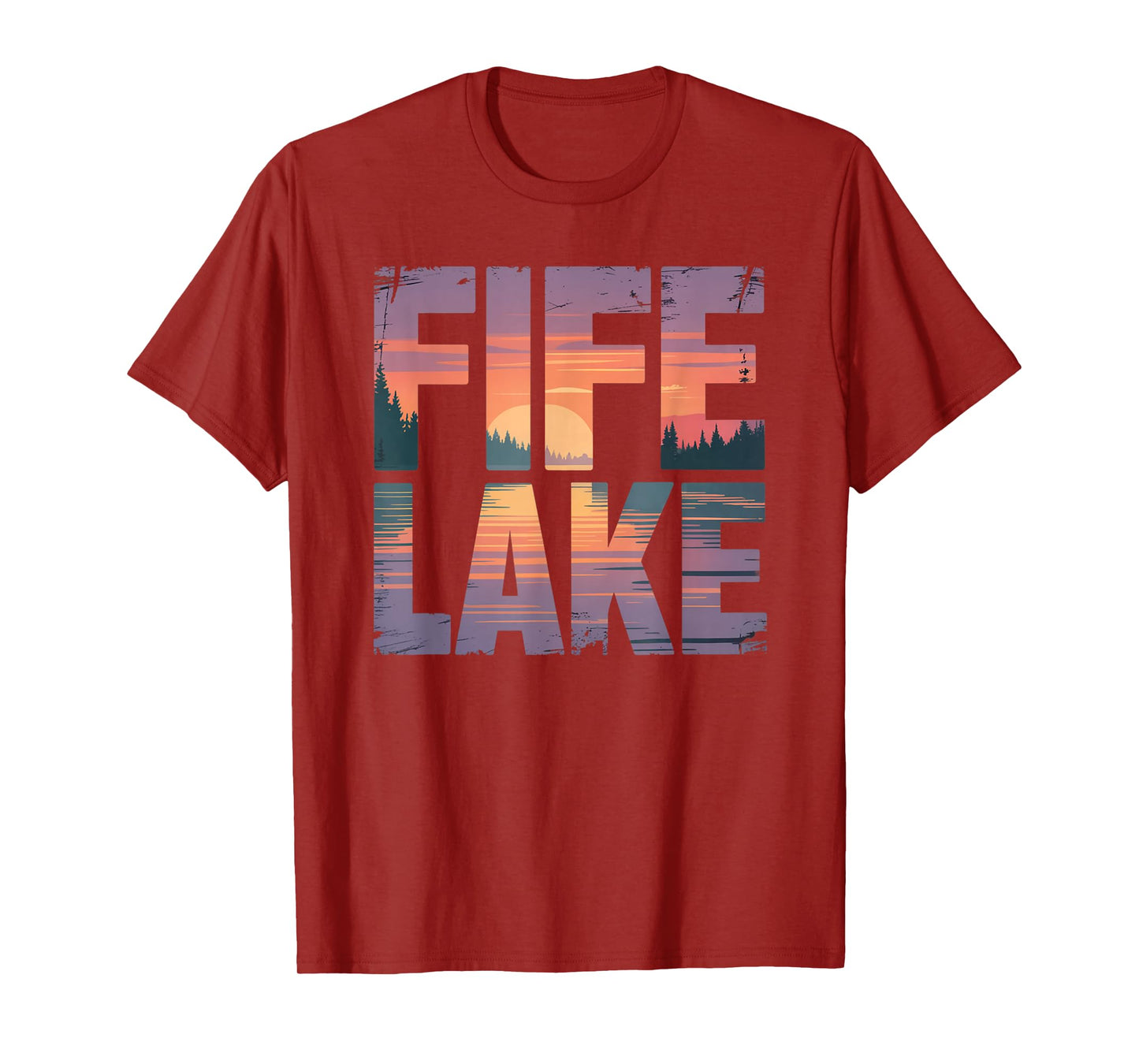 Fife Life Fife Lake Up North Sunset Michigan MI T-Shirt