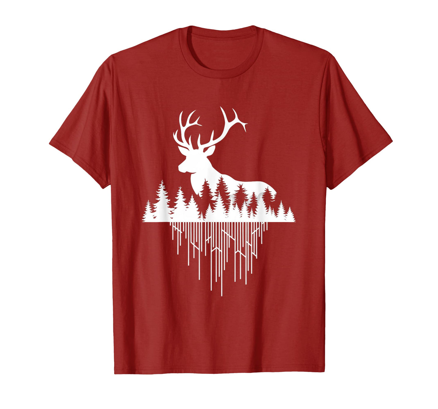 Nature Wildlife Forest Artwork Hunting Deer T-Shirt