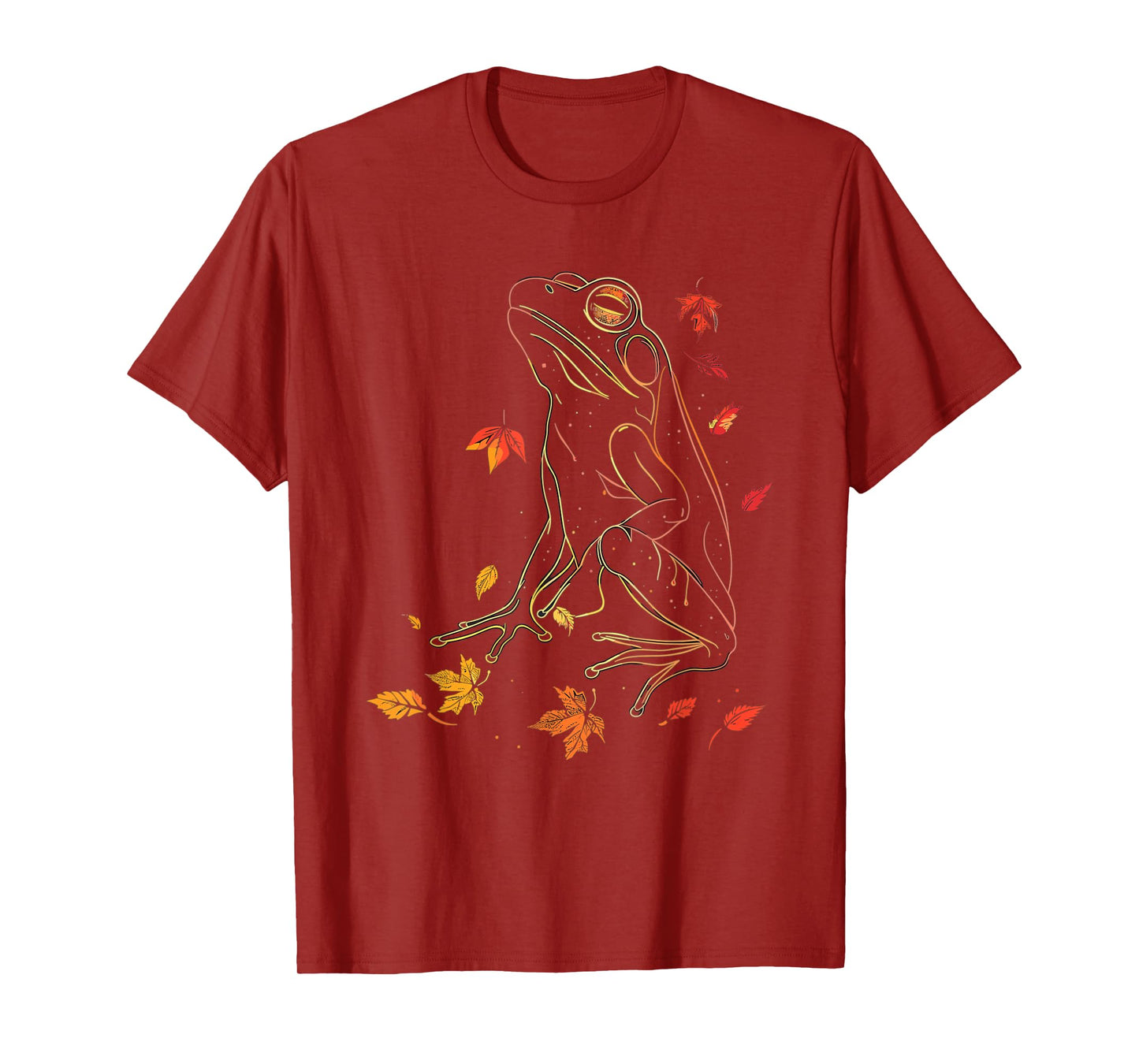 Frog Wildlife Nature Autumn Leaves Fall T-Shirt