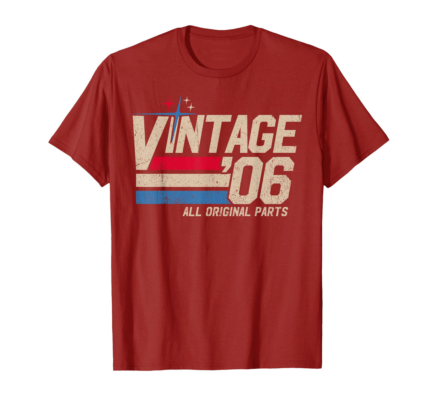Vintage '06 Retro 19th Birthday for Men Dad USA Since 2006 T-Shirt