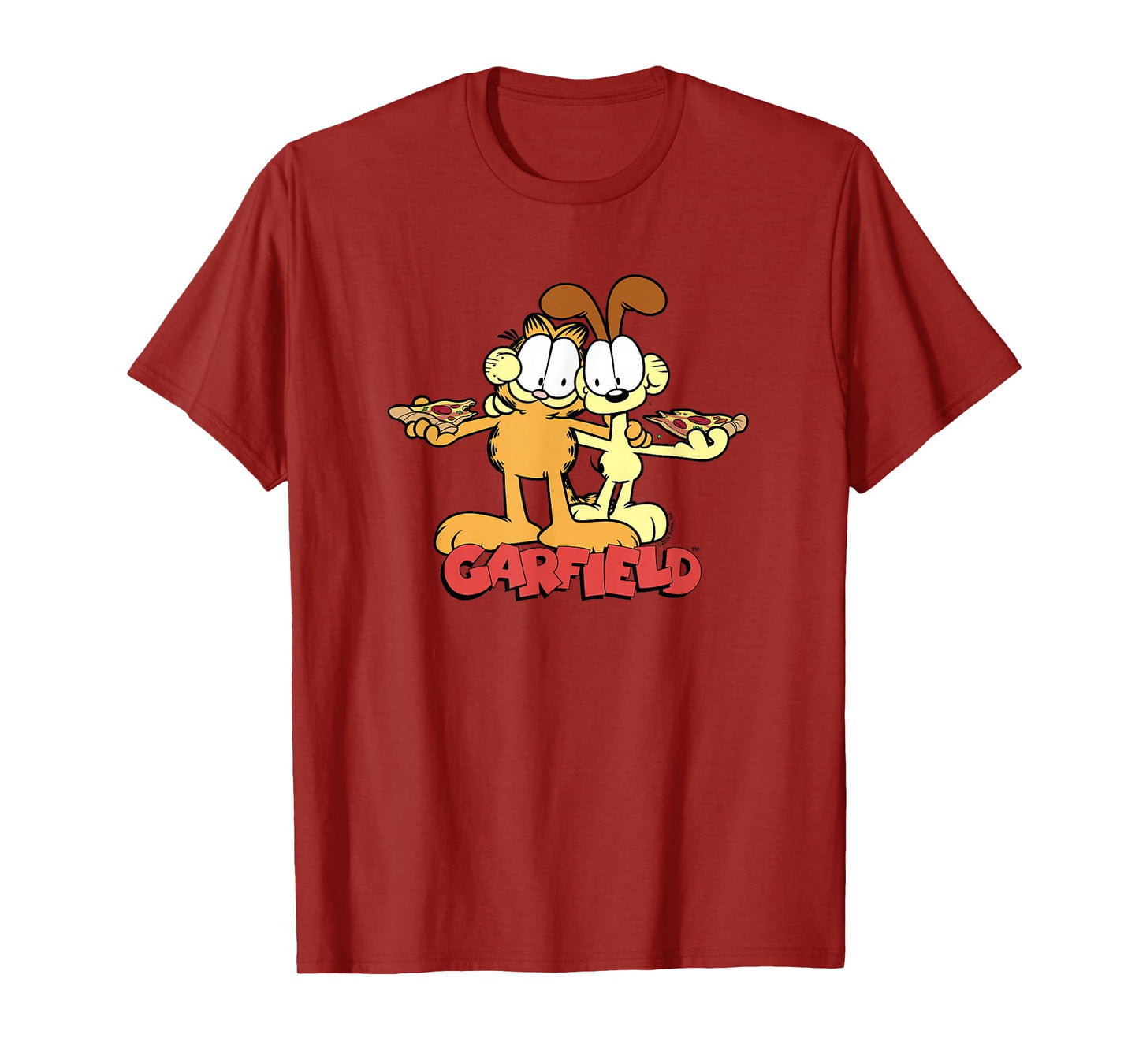 Garfield and Odie Pizza T-Shirt