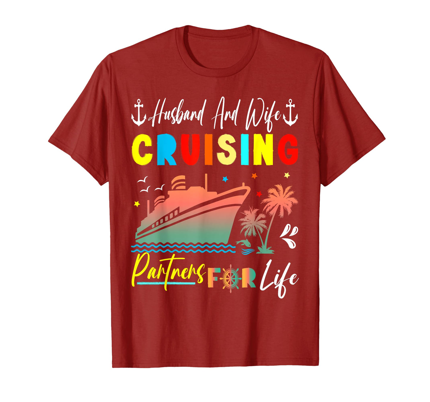 husband and wife cruising partners for life cruise 2024 T-Shirt