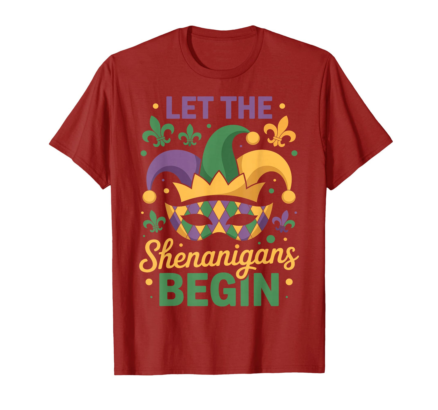 Let The Shenanigans Begin Mardi Gras 2025 Lips New Orleans T-Shirt