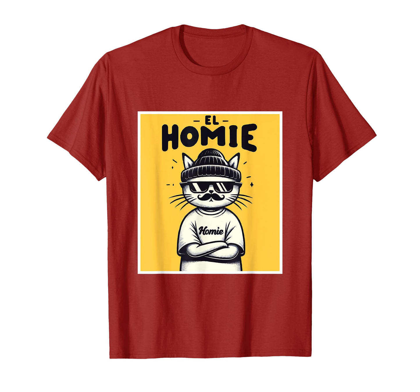 LIL HOMIE Cute Cholo Cat Chicano Art West Coast Hip Hop Prem T-Shirt