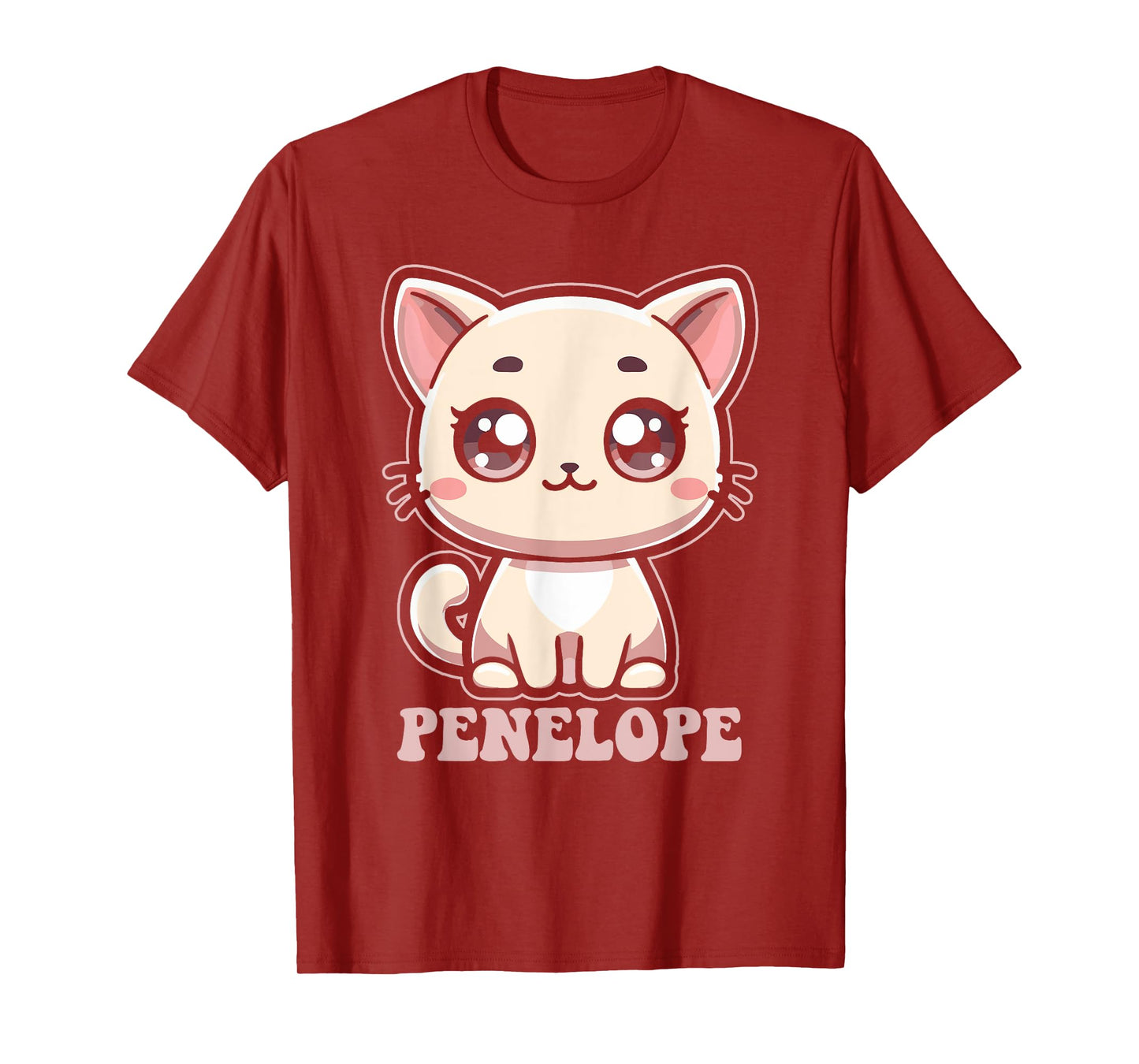 Penelope Cute Kitty Cat Design for Girls Name Penelope T-Shirt