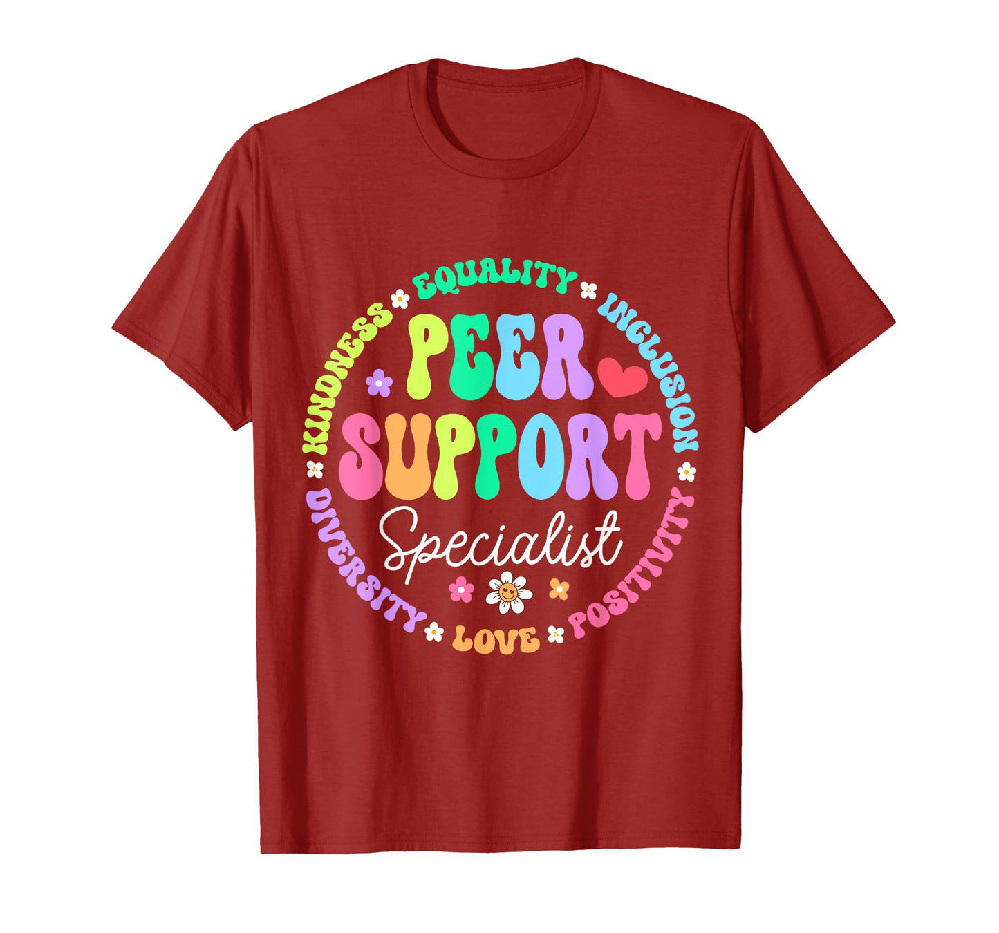 Peer Support Specialist Life Appreciation Week School T-Shirt