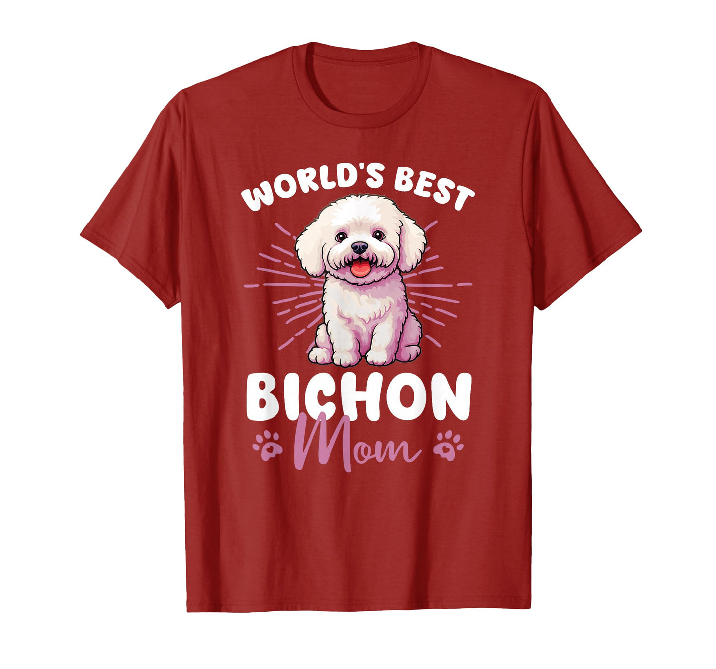 Bichon Frise Groovy World's Best Bichon Mom T-Shirt