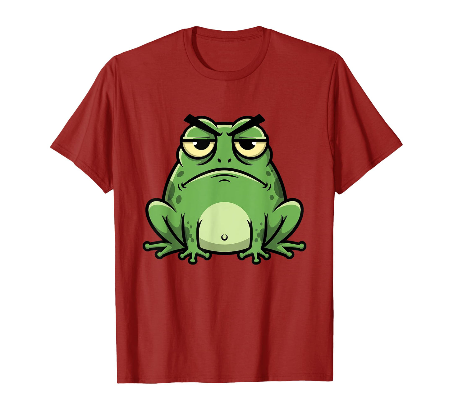 Funny Grumpy Frog Toad Animal Design Gift for Men Women Kids T-Shirt