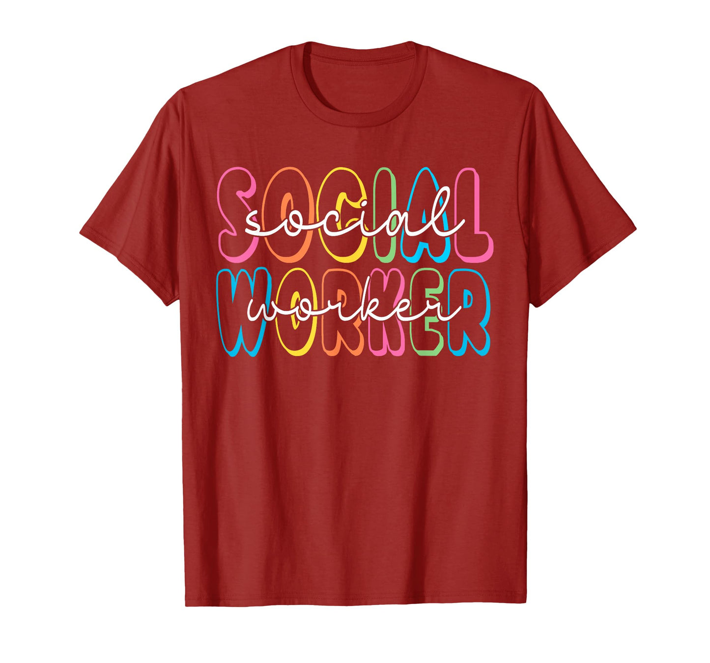 Social Worker Shirt Groovy Retro Social Work Life T-Shirt