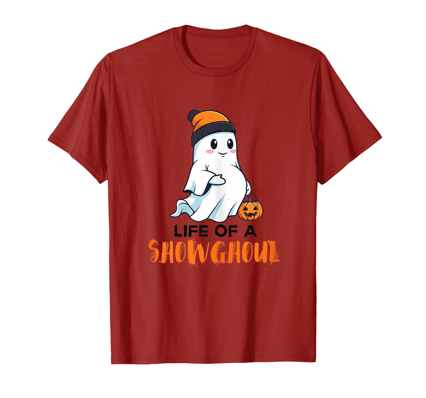 Fan Pregnant-Ghost Halloween-Pregnancy Showghoul Cute Life T-Shirt