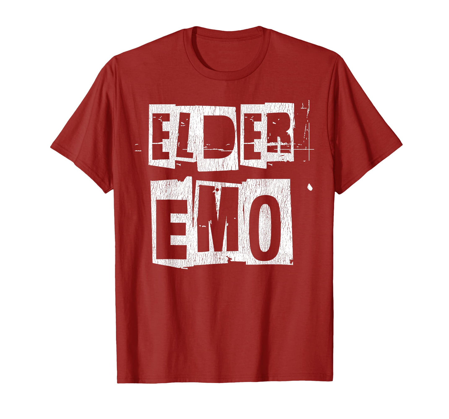 Elder Emo Funny Emo Phase Funny Punk Rocker Aesthetic T-Shirt