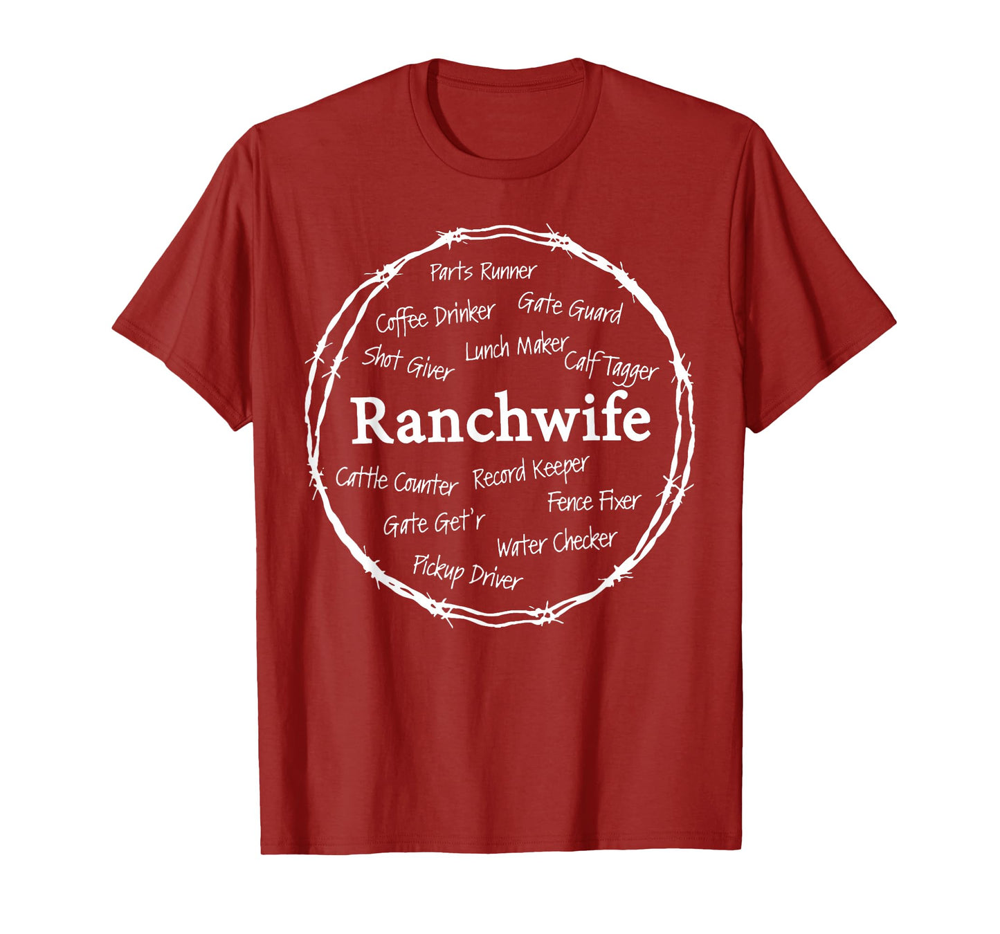 Ranch Wife Farm Wife Country Men Women Farmer Farming T-Shirt