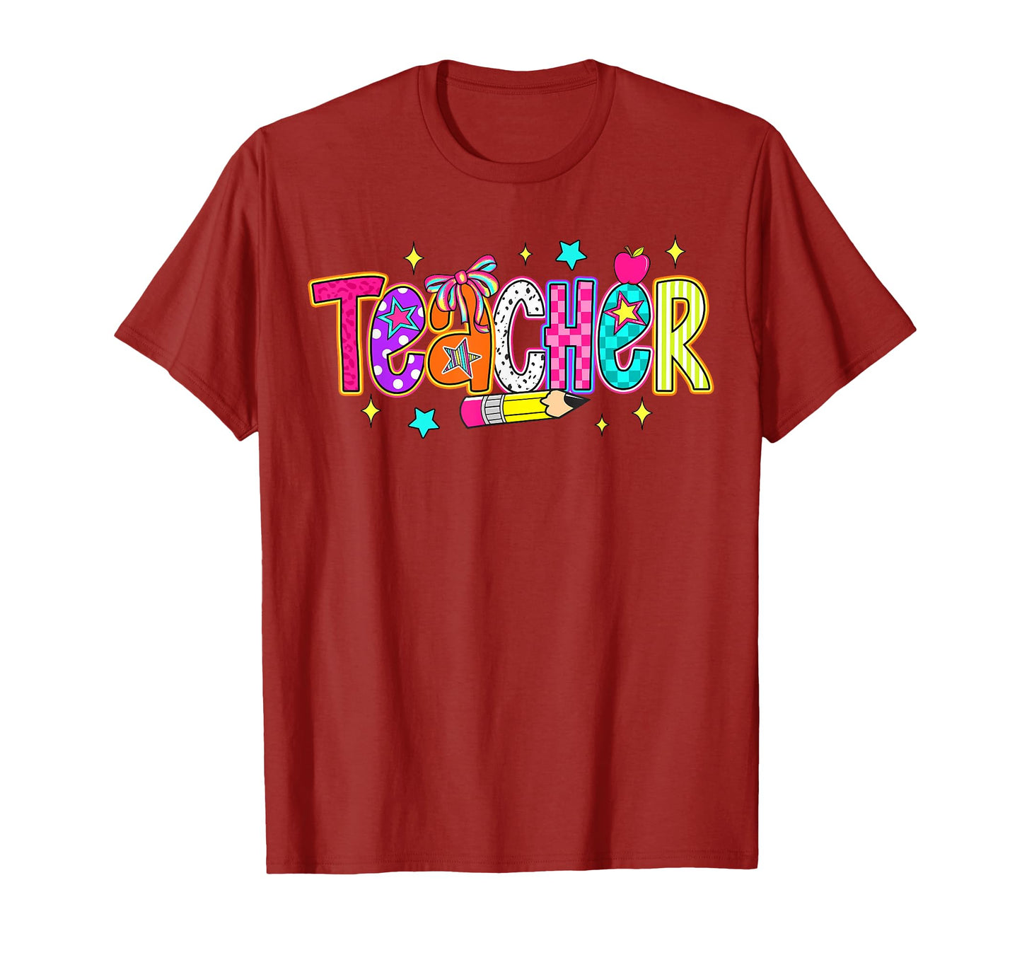 Teach Love Inspire Back To School Teacher Kids Boys Girls T-Shirt