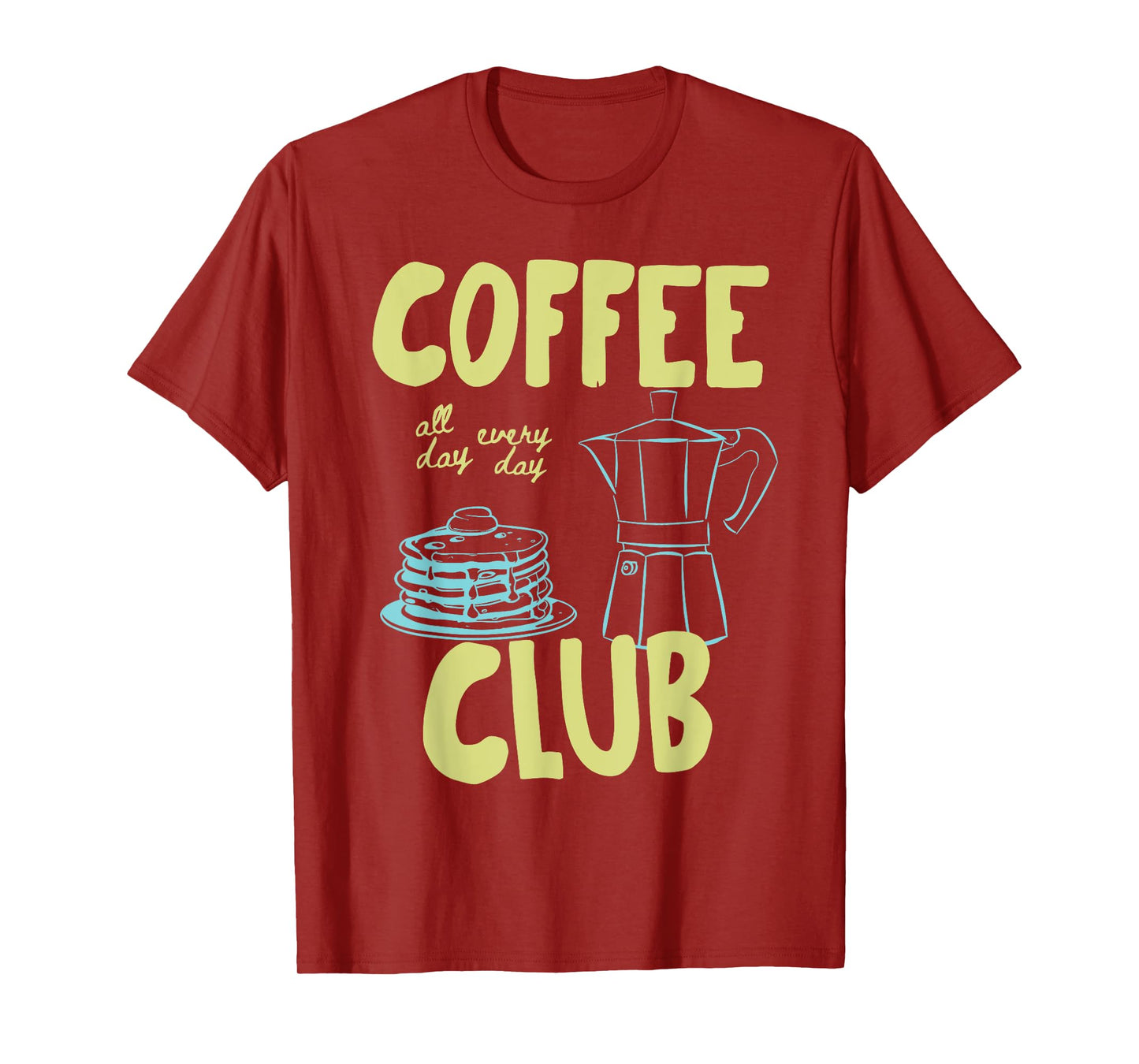 Retro Coffee Club Graphic for Coffee Lovers Men Women T-Shirt