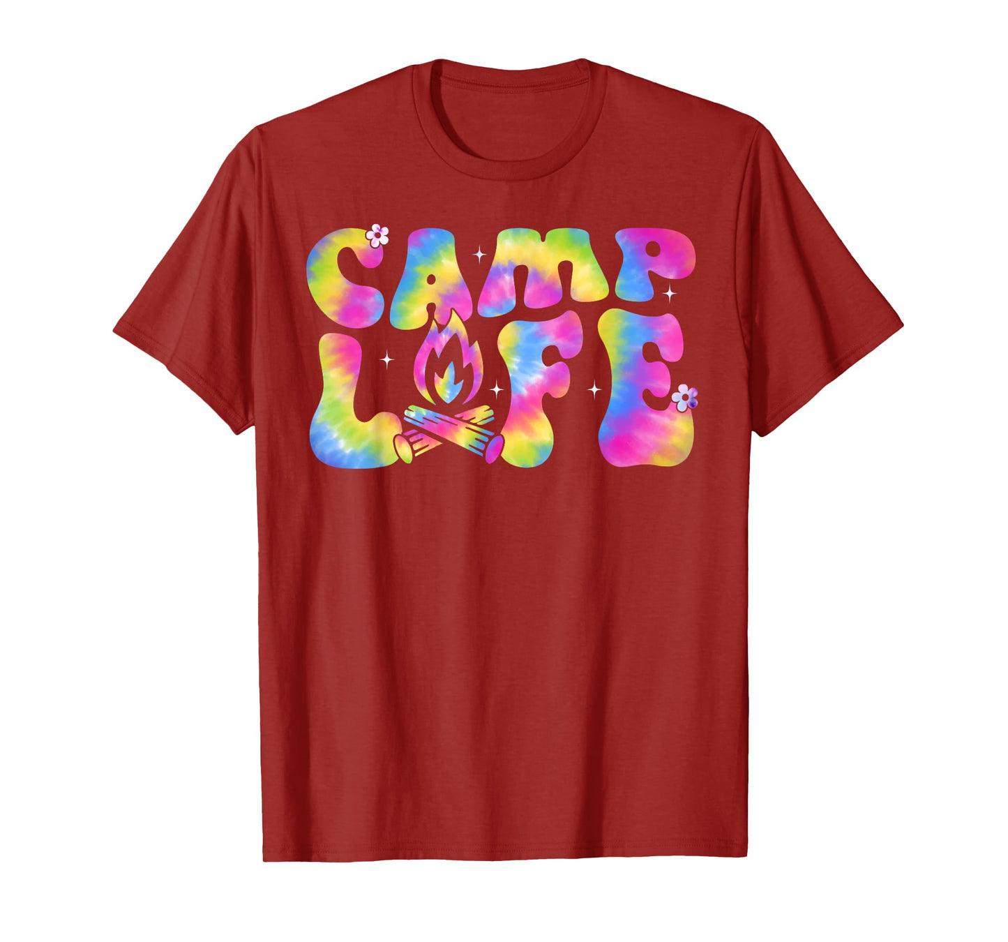 Summer Camp Life Camping Summer Tie Dye Groovy Men Women T-Shirt