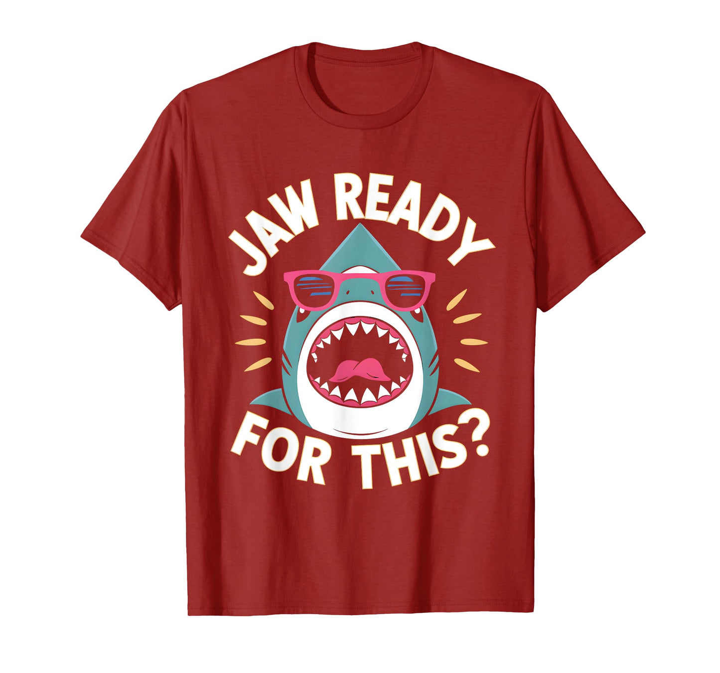 Jaw Ready For This Funny Shark Lover Ocean Wildlife T-Shirt
