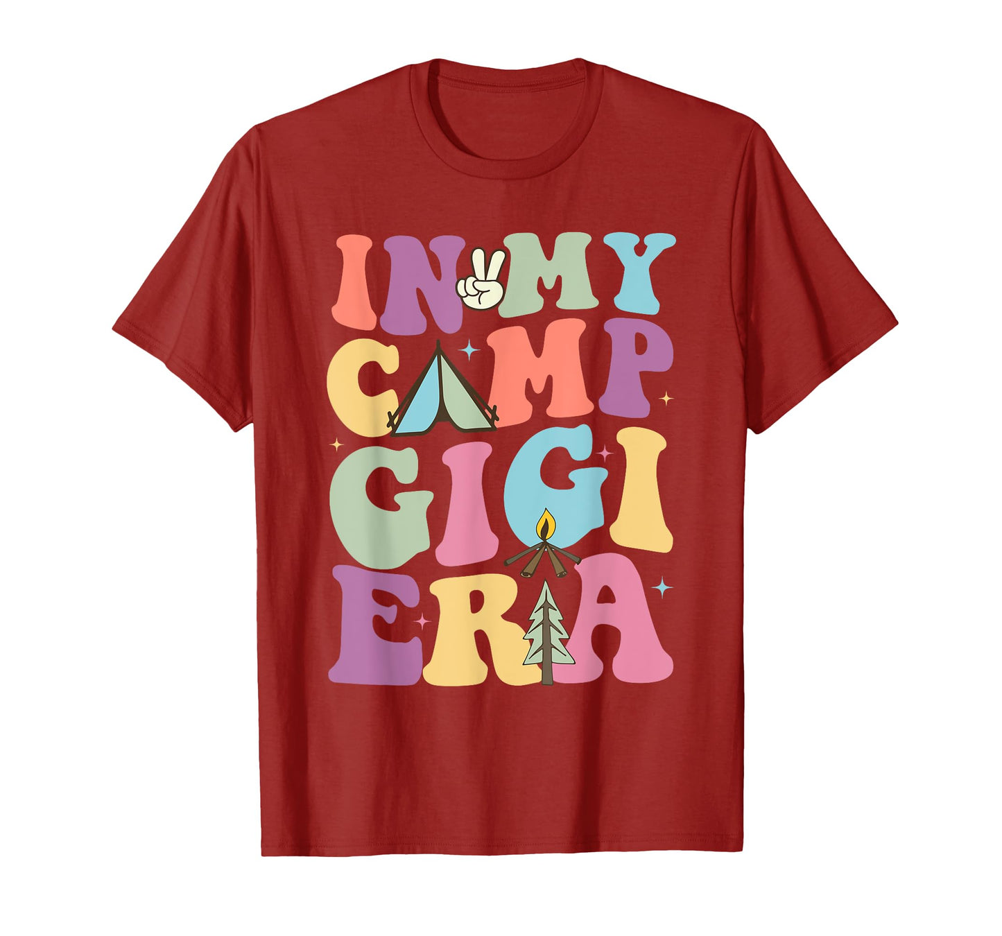 Funny In My Camp Gigi Camping Camper Summer Gift For Family T-Shirt for Men Women