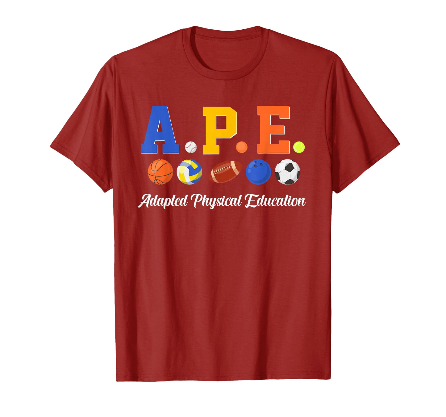 APE Teacher Adapted PE Teacher Physical Education T-Shirt