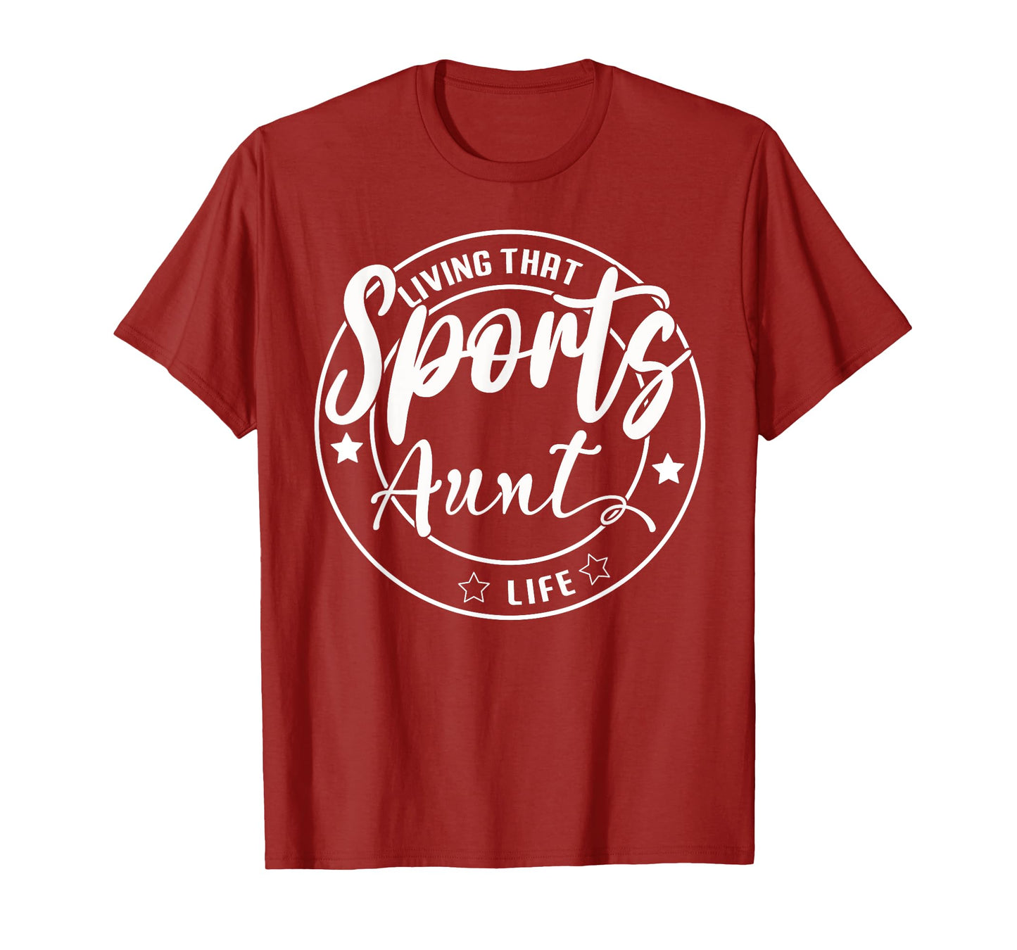 Living That Sports Aunt Life Games Day Mothers Day Sports T-Shirt