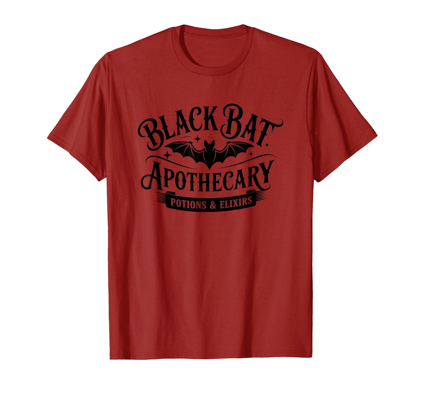 Black Bat Apothecary Potions Elixirs T-Shirt