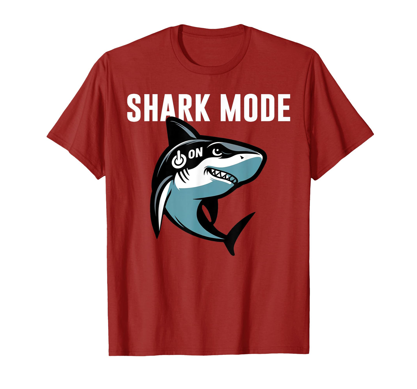 Cool Shark Shark Mode On Beach Funny Shark T-Shirt
