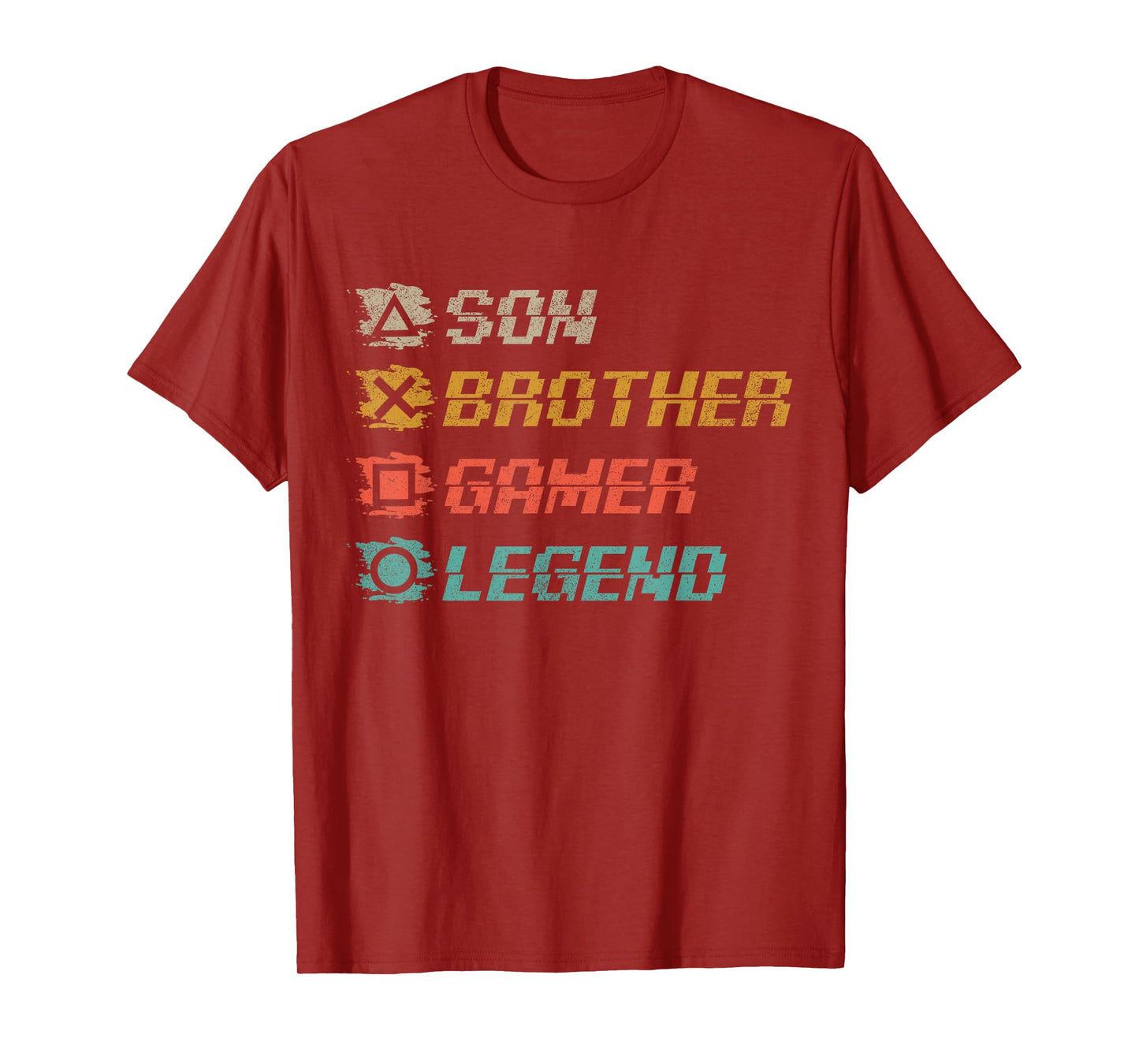 Funny Gamer Vintage Video Games For Boys Brother Son T-Shirt