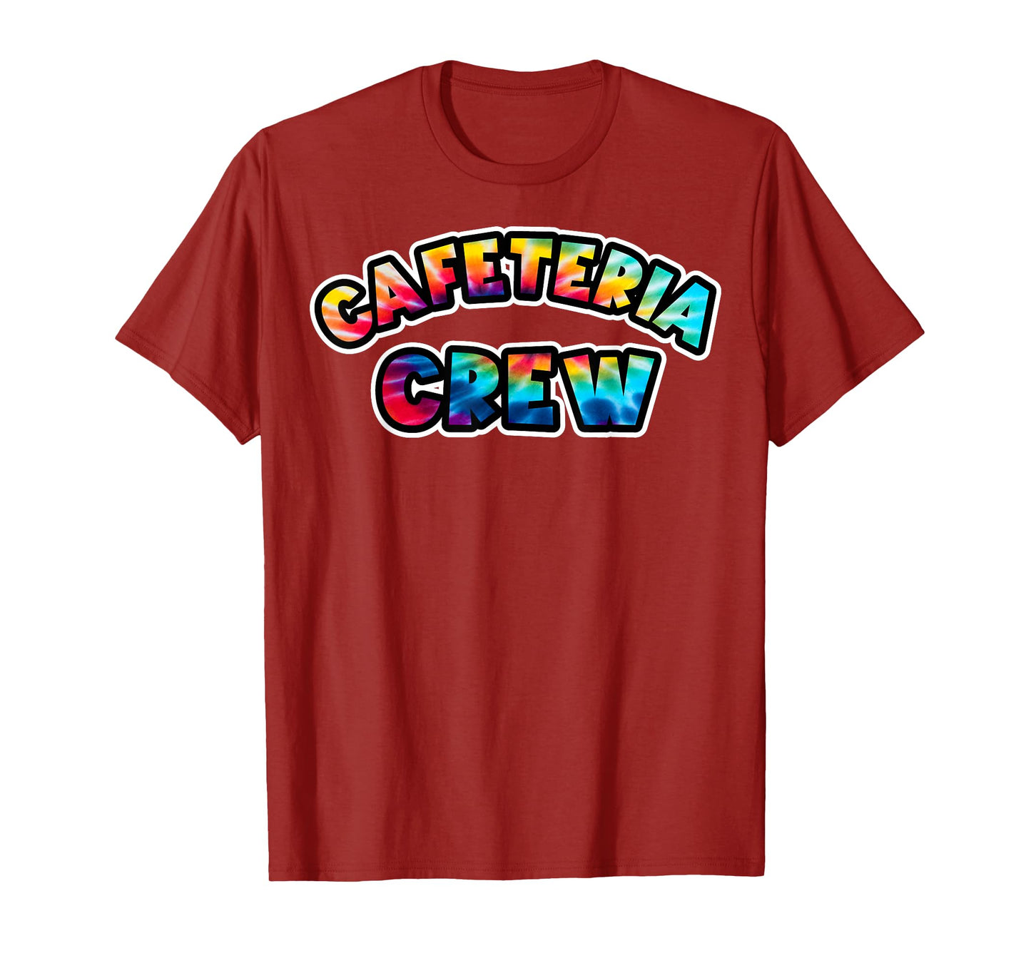 School Lunch Lady Squad a Food team Tie dye Cafeteria Crew T-Shirt