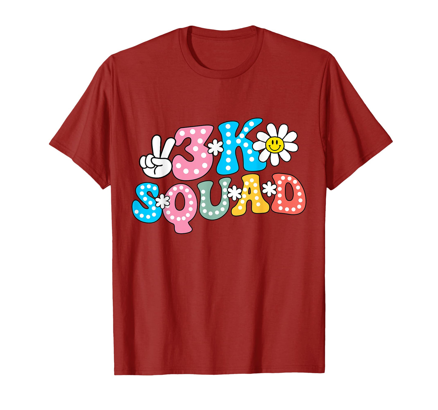 3K Squad Teacher Kid Funny Back to School T-Shirt