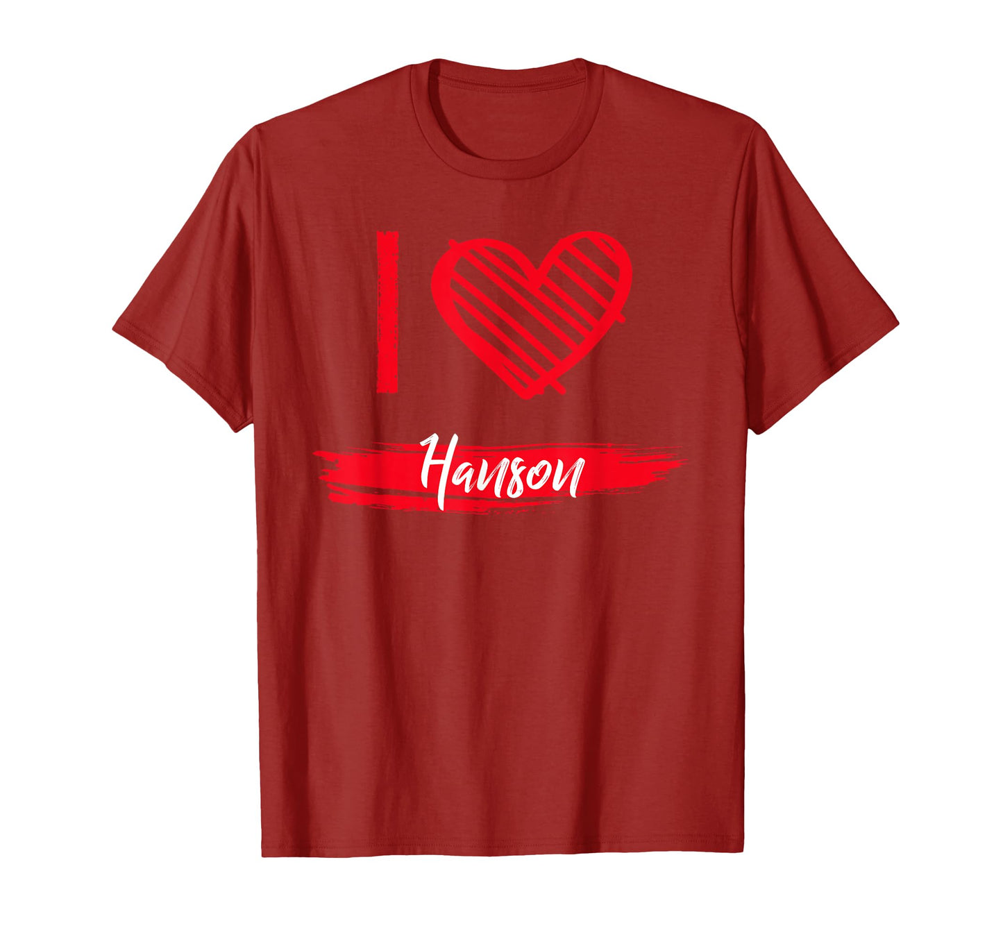 I Love HANSON T-Shirt County I Heart HANSON T-Shirt