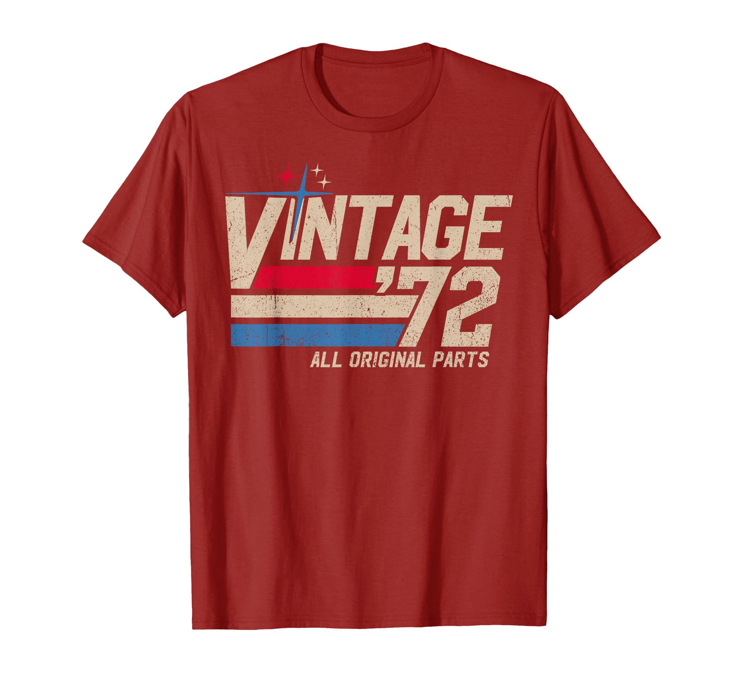 Vintage '72 Retro 53rd Birthday for Men Dad USA Since 1972 T-Shirt