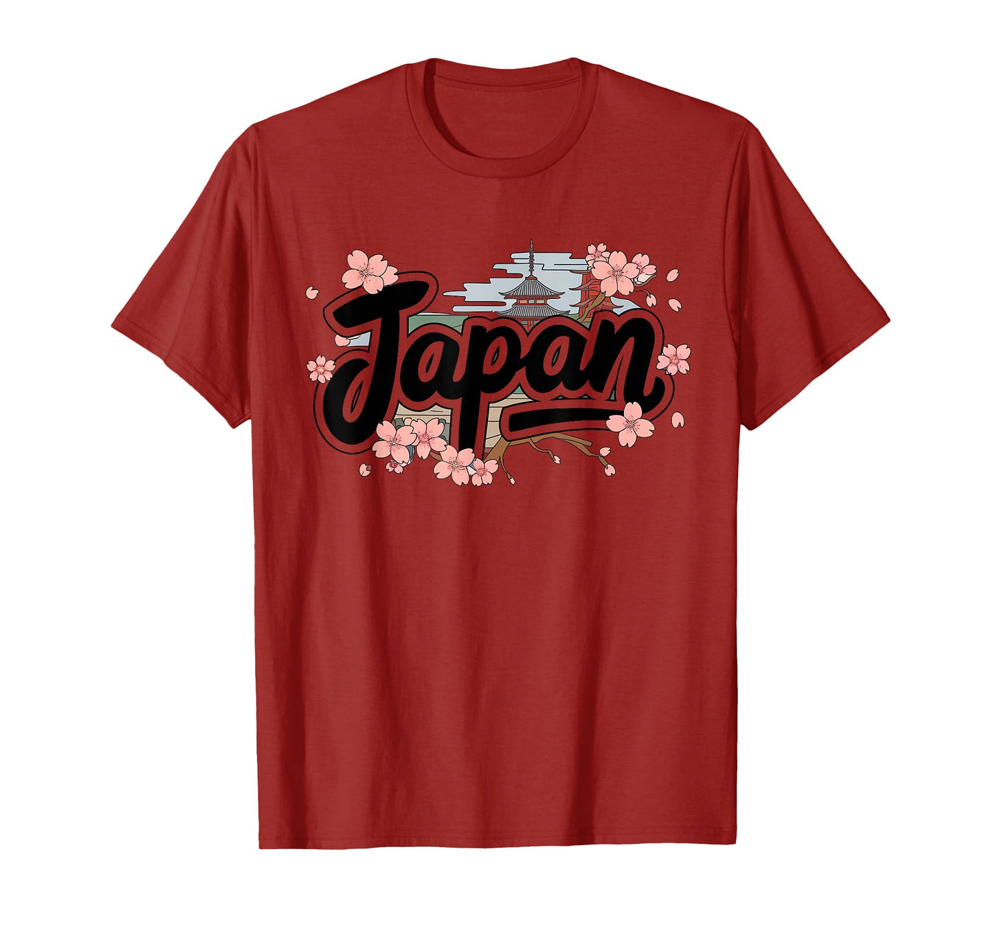 Japan Cherry Blossom Japanese Sakura Travel Temple T-Shirt
