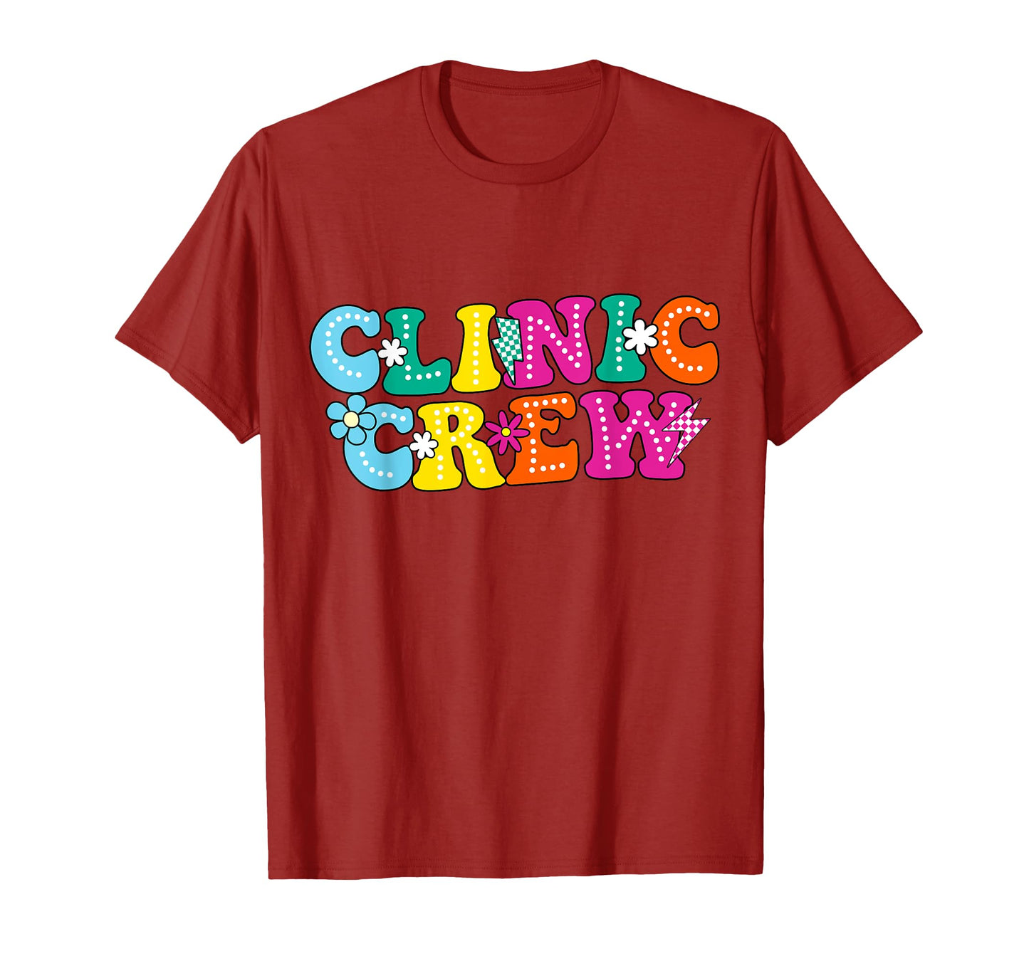 Clinic Crew School Nurse Groovy Appreciation Week T-Shirt