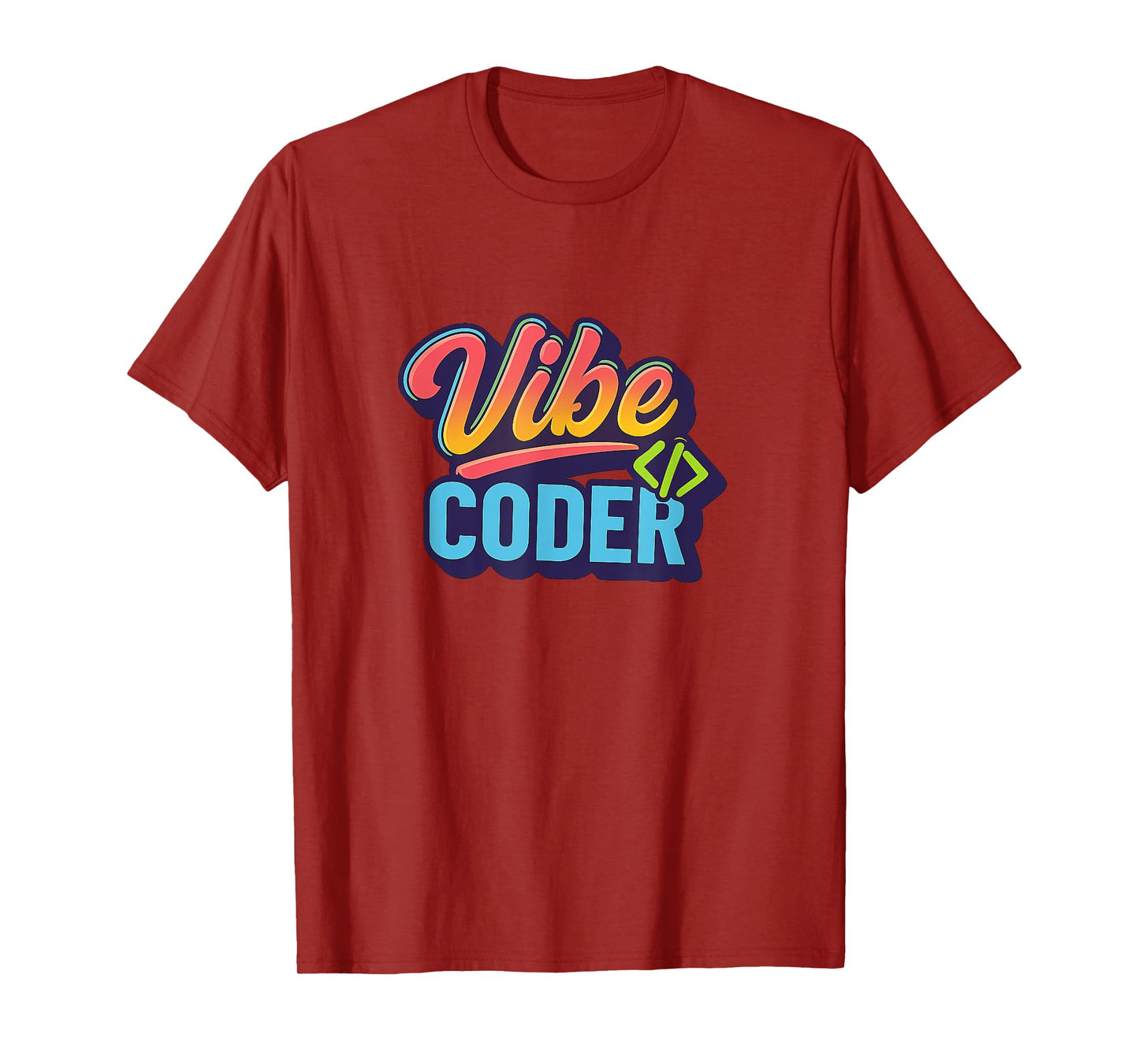 Vibe Coder Aesthetic Retro Programming Design T-Shirt