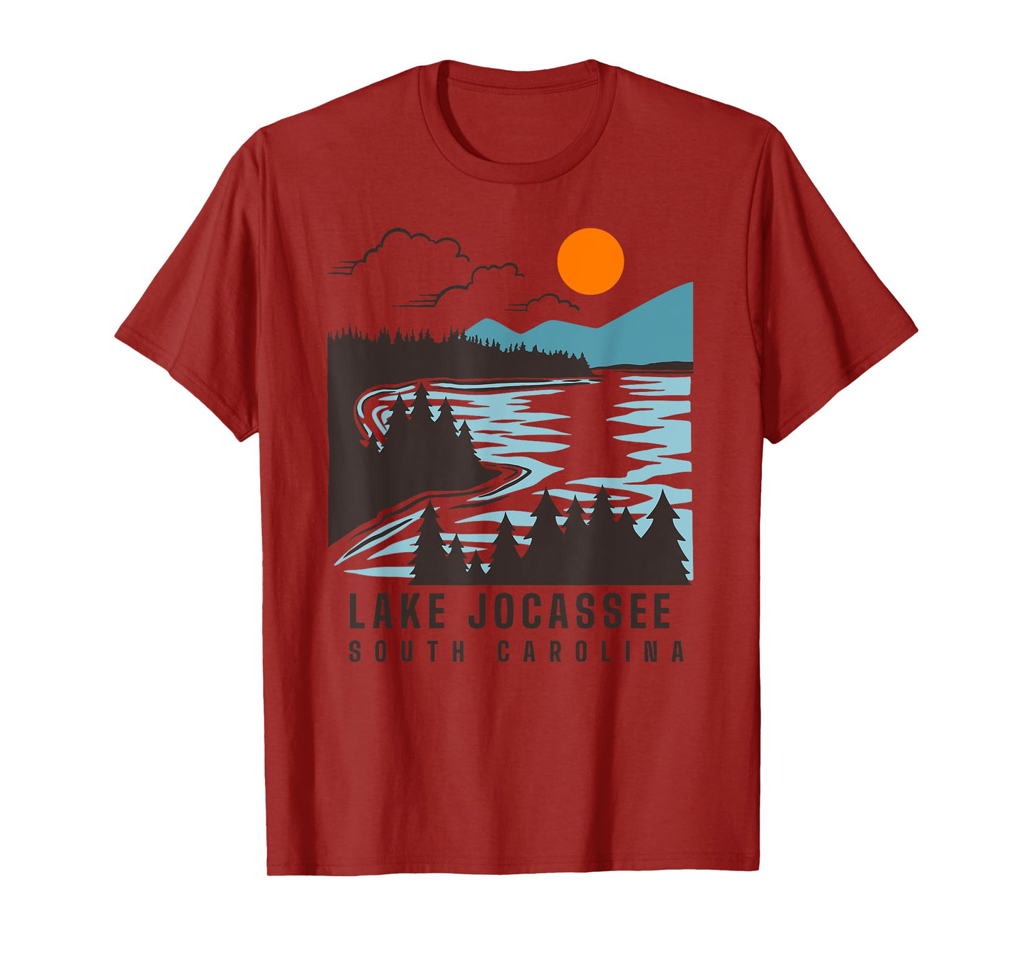 Lake Jocassee South Carolina Summer Lake Life Boating Men Women Kids T-Shirt