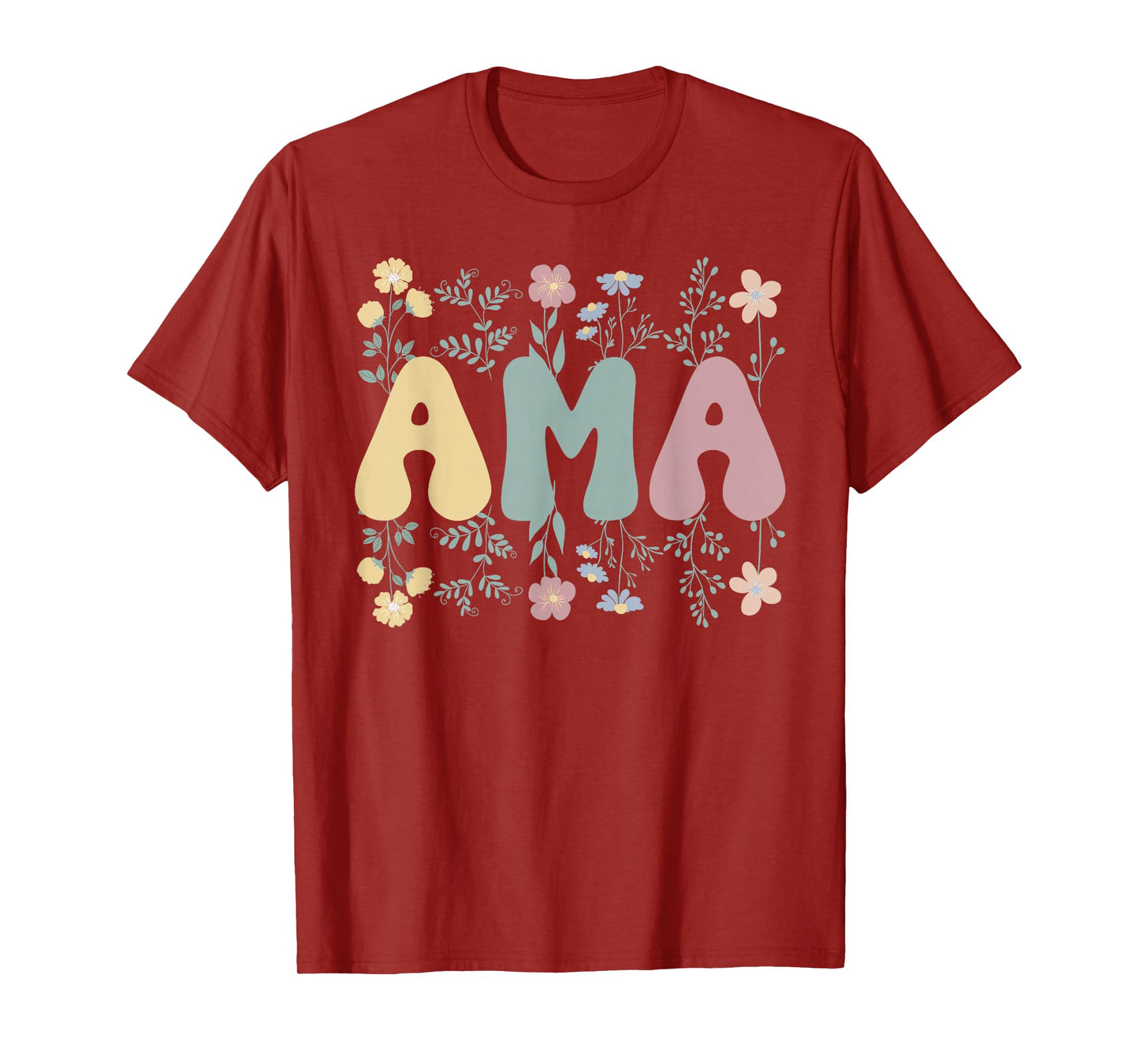 Ama Flowers Ama Grandmother Ama Grandma T-Shirt