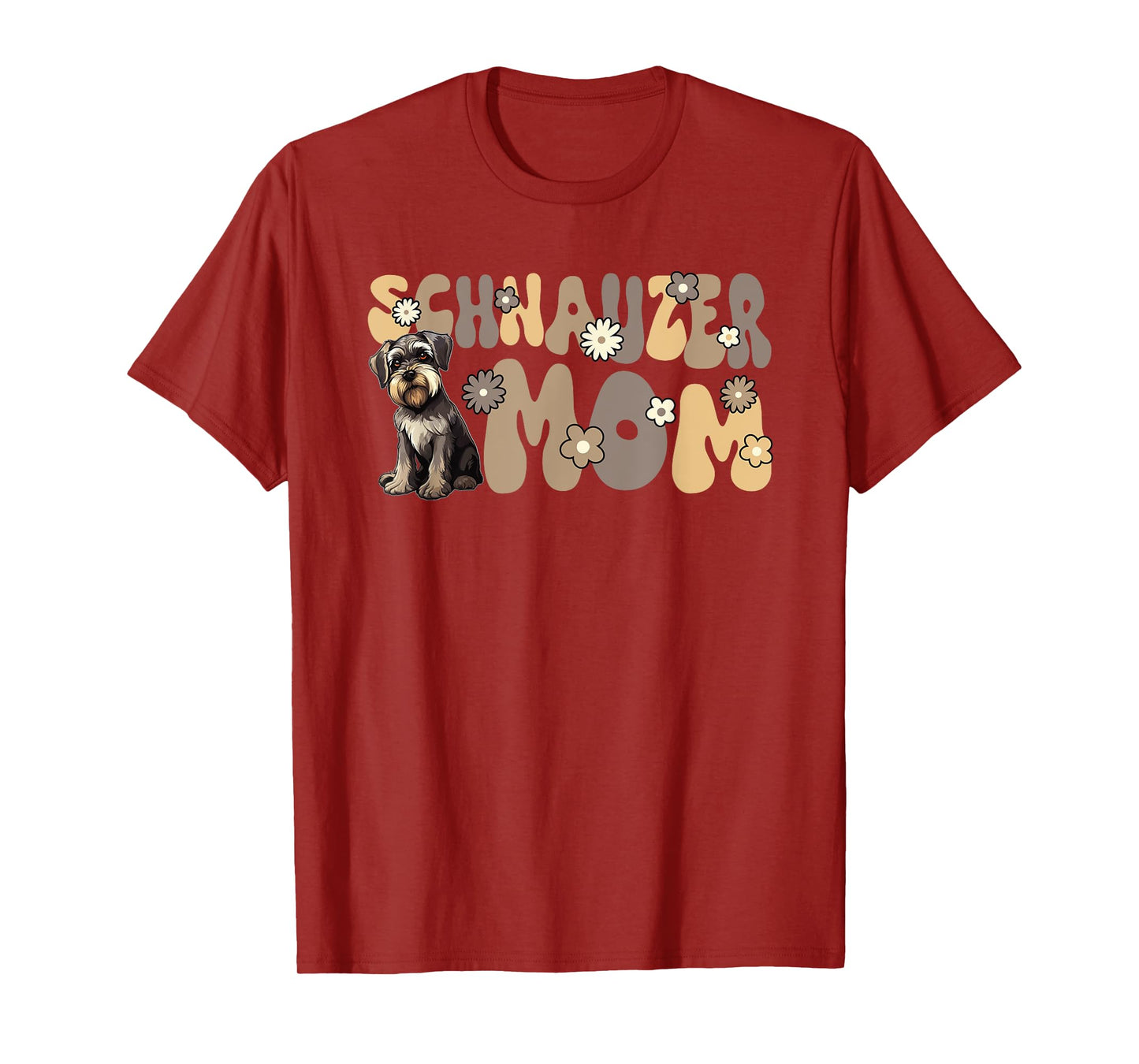 Miniature Schnauzer Groovy World's Best Schnauzer Mom T-Shirt