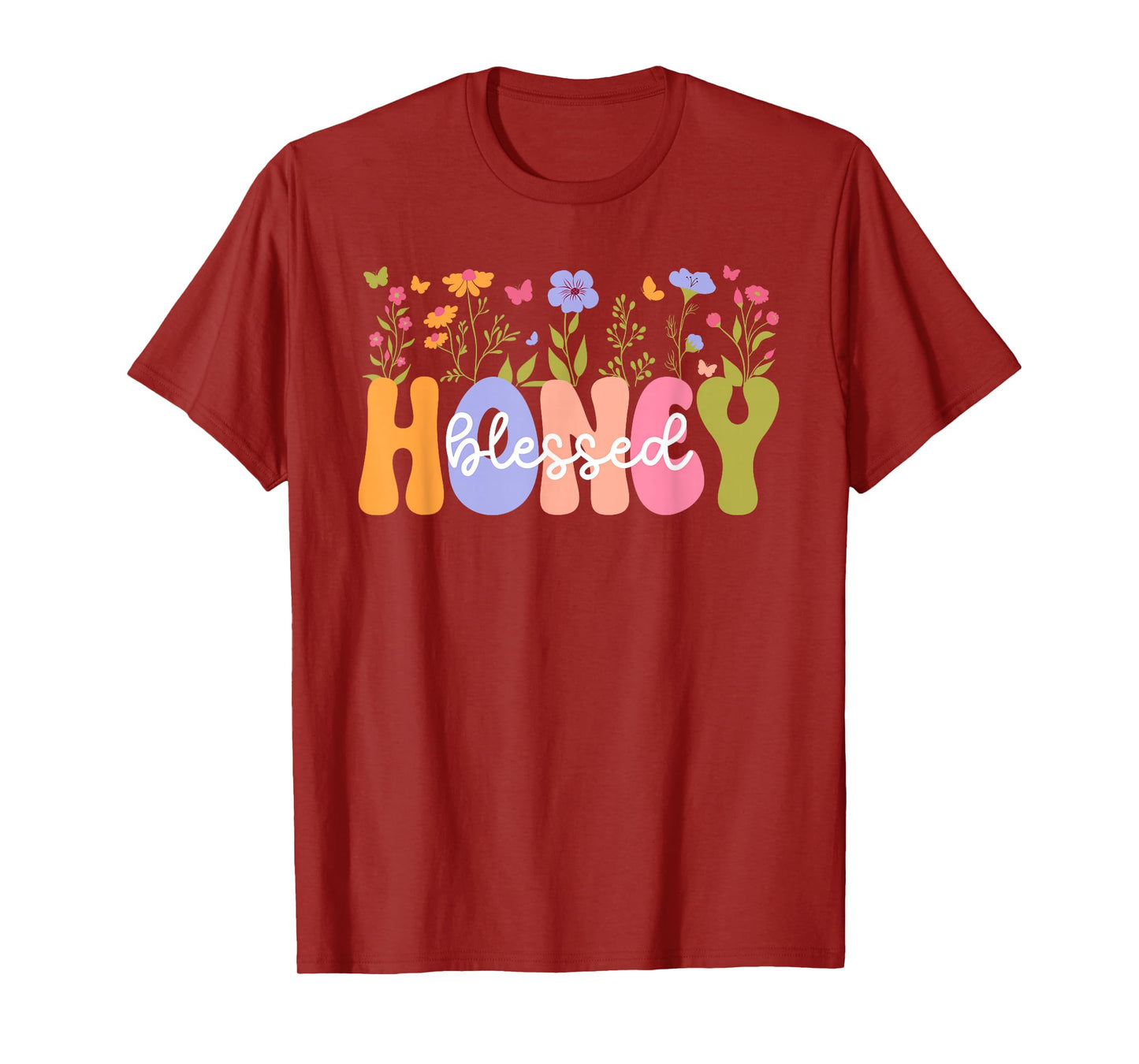 Blessed Honey Grandma Groovy Honey Grandmother T-Shirt