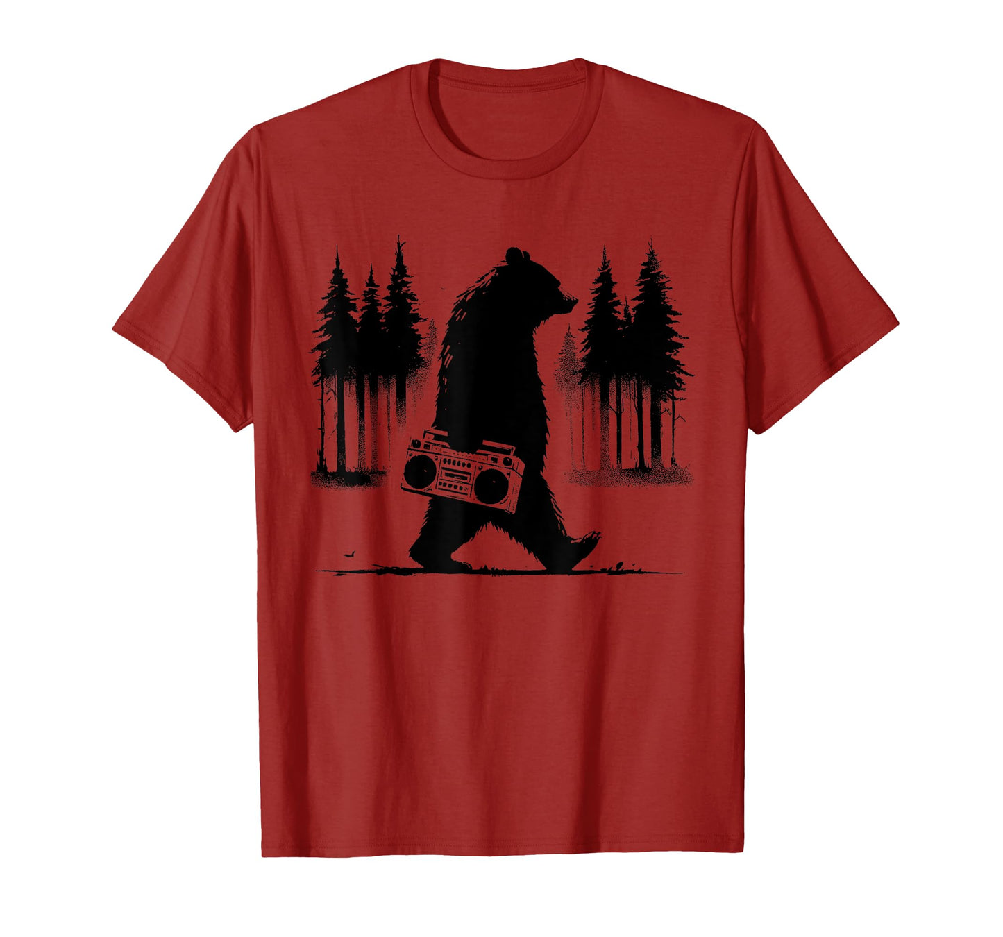 Bear Boombox - Vintage Ghettoblaster Nature Wildlife Lover T-Shirt