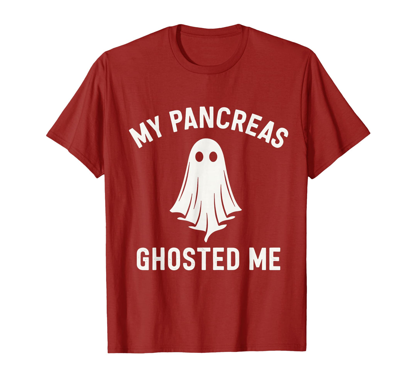 Funny Halloween Diabetes Awareness My Pancreas Ghosted Me T-Shirt