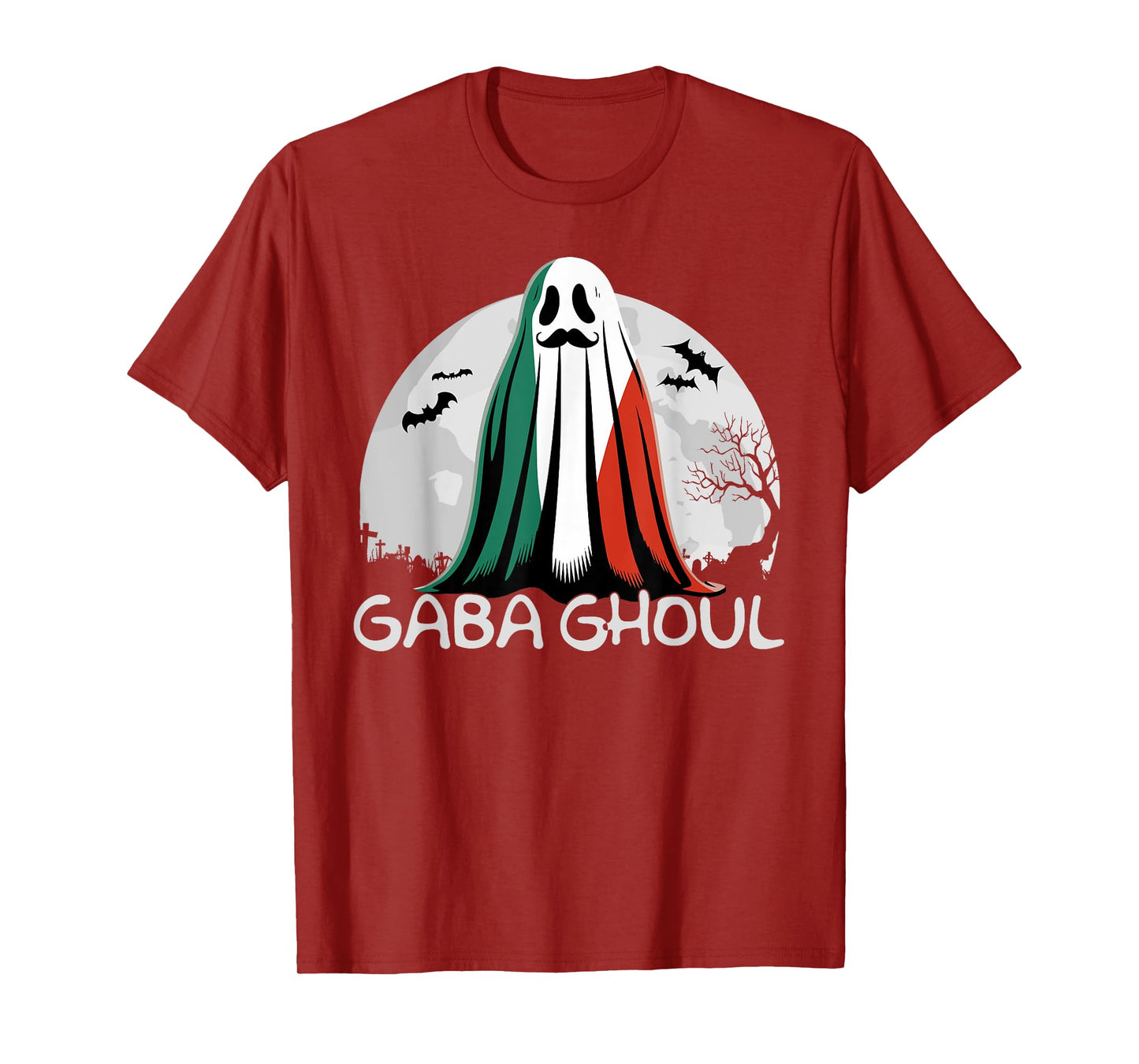 Halloween Graveyard Gaba Ghoul Ghost Funny Italian Gabaghool T-Shirt