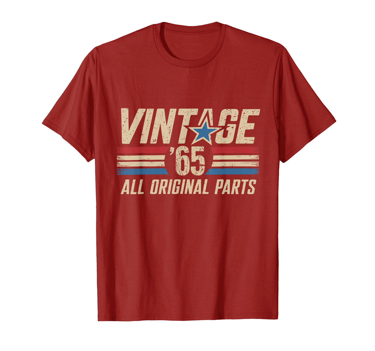 Retro Vintage 1965 All Original Parts 60th Birthday For Men T-Shirt