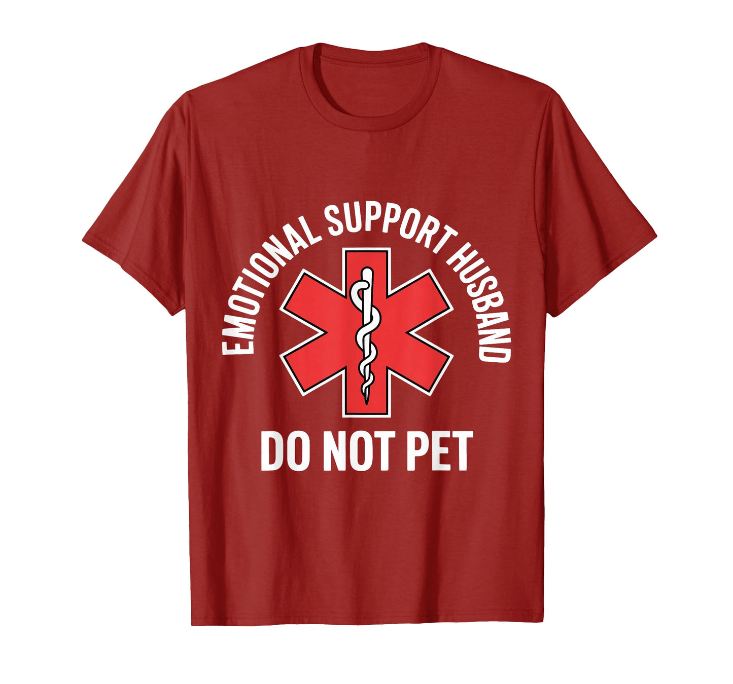 Emotional Support Husband Do Not Pet Funny Husband Couple T-Shirt