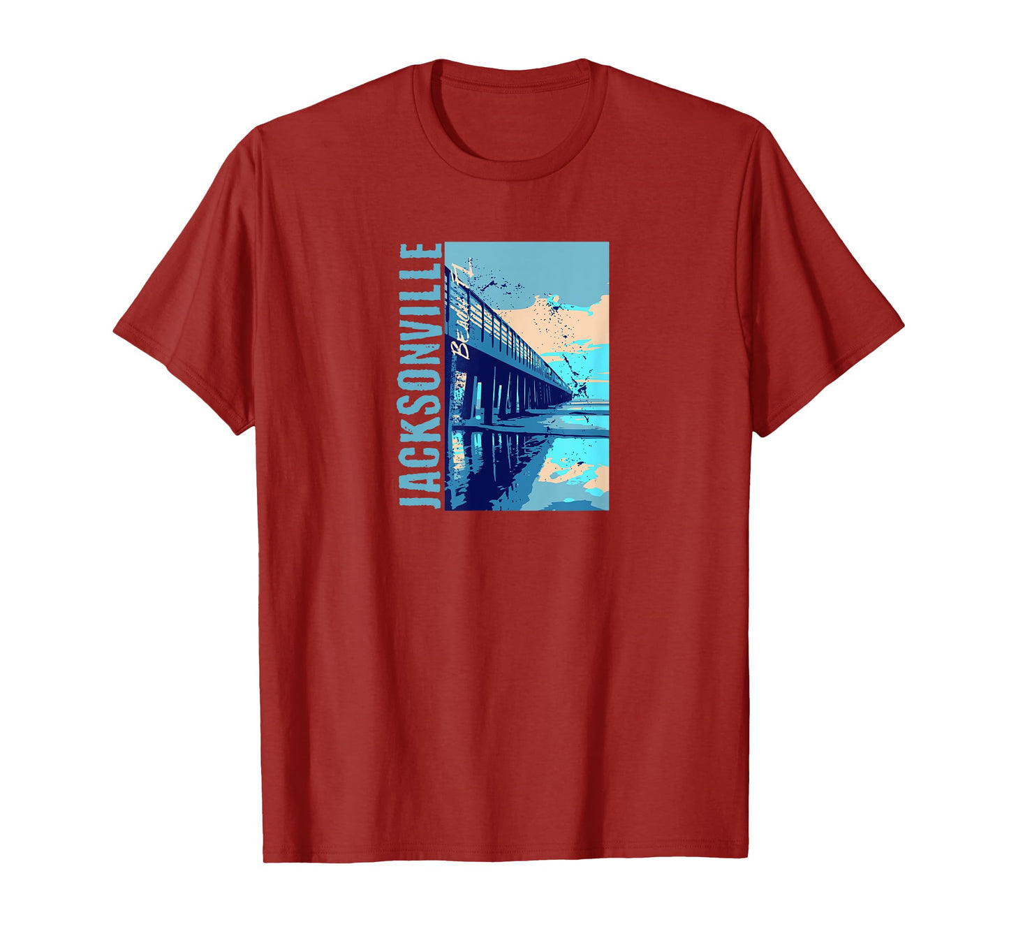 Jacksonville Beach Jax Souvenirs Florida Men Women Kids T-Shirt