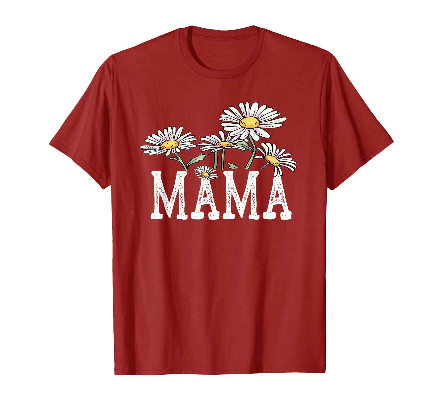 Mama Floral Chamomile Design Mother's Day Gifts Mama T-Shirt
