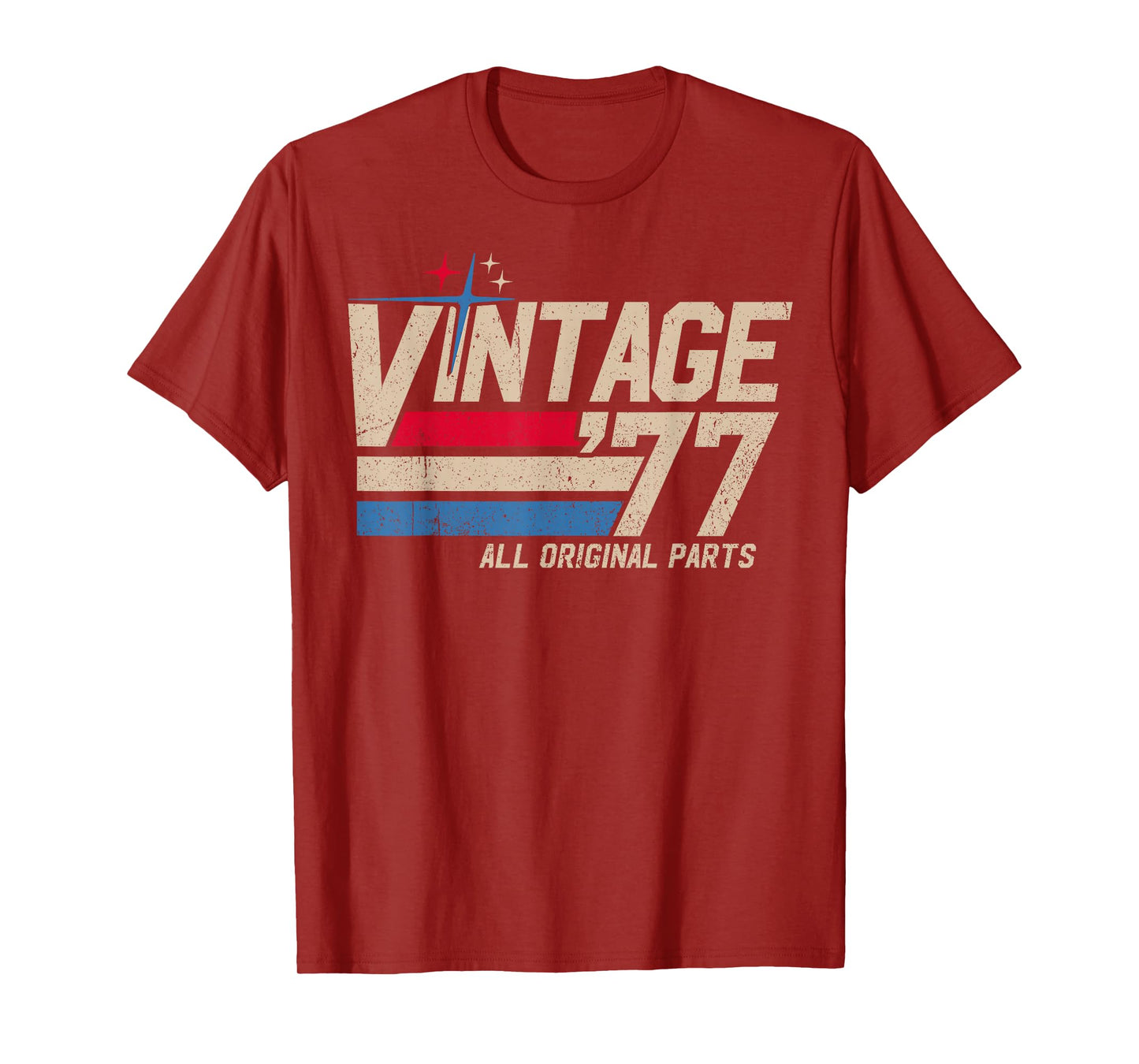 Vintage '77 Retro 48th Birthday for Men Dad USA Since 1977 T-Shirt