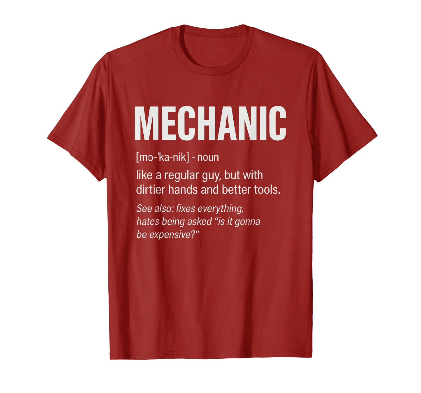 Car Mechanic Funny Mechanic Definition T-Shirt