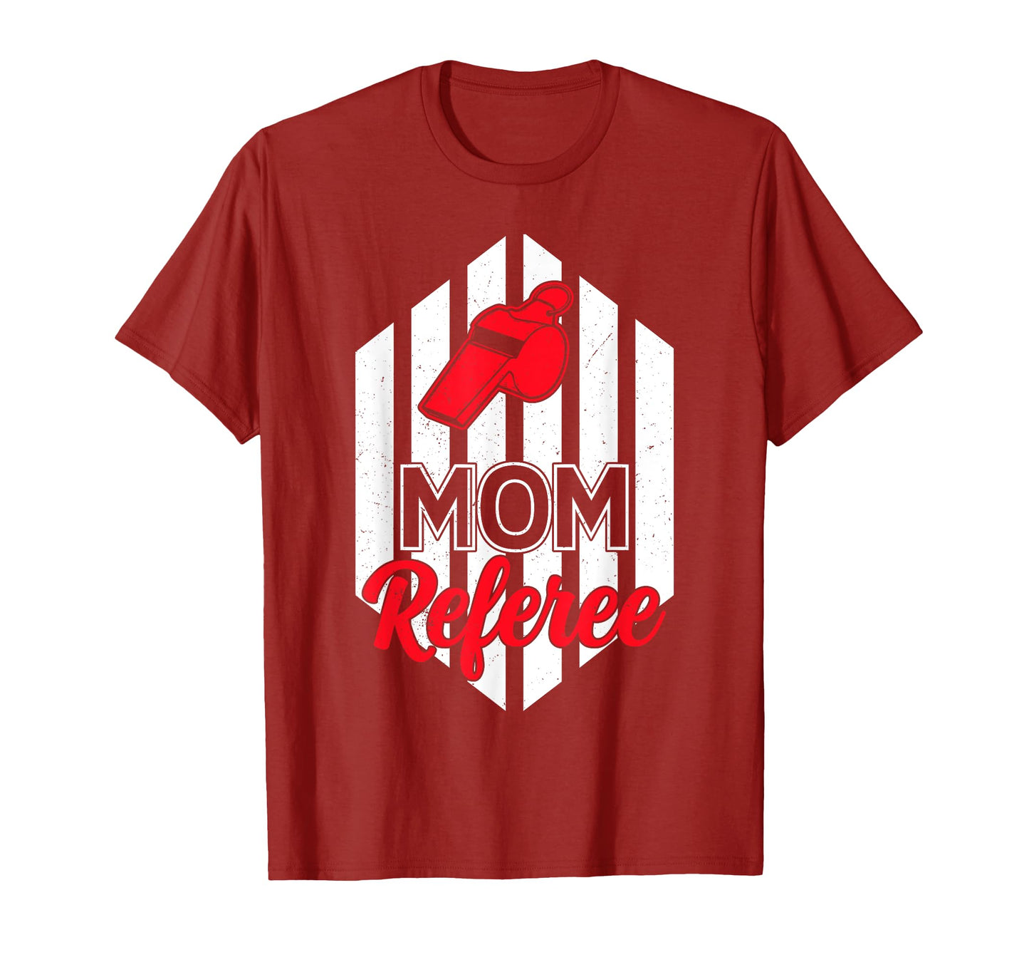 Mom Referee Motherhood Parenting Family Humor Sports Ref T-Shirt